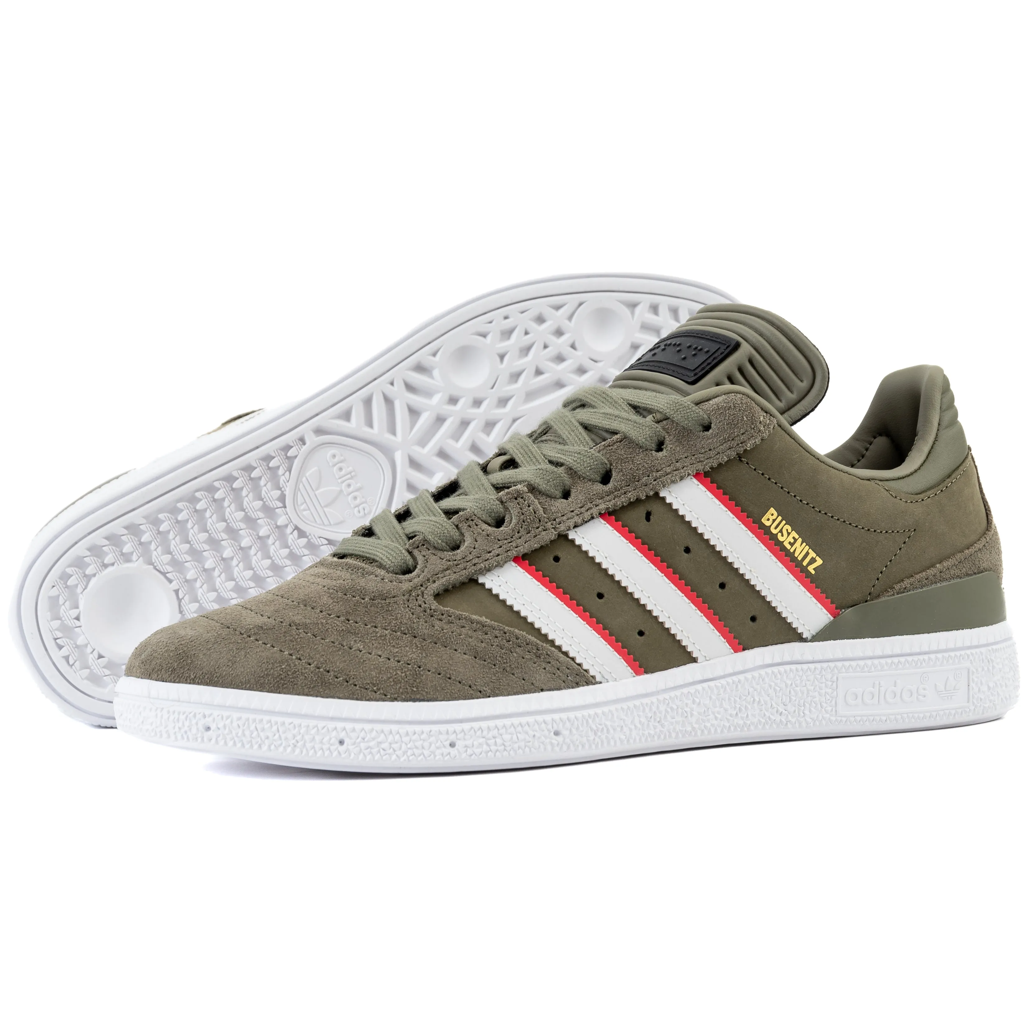 Adidas - Busenitz x Dan Mancina (Olive Strata/Red/Footwear White) Adidas Shoes
