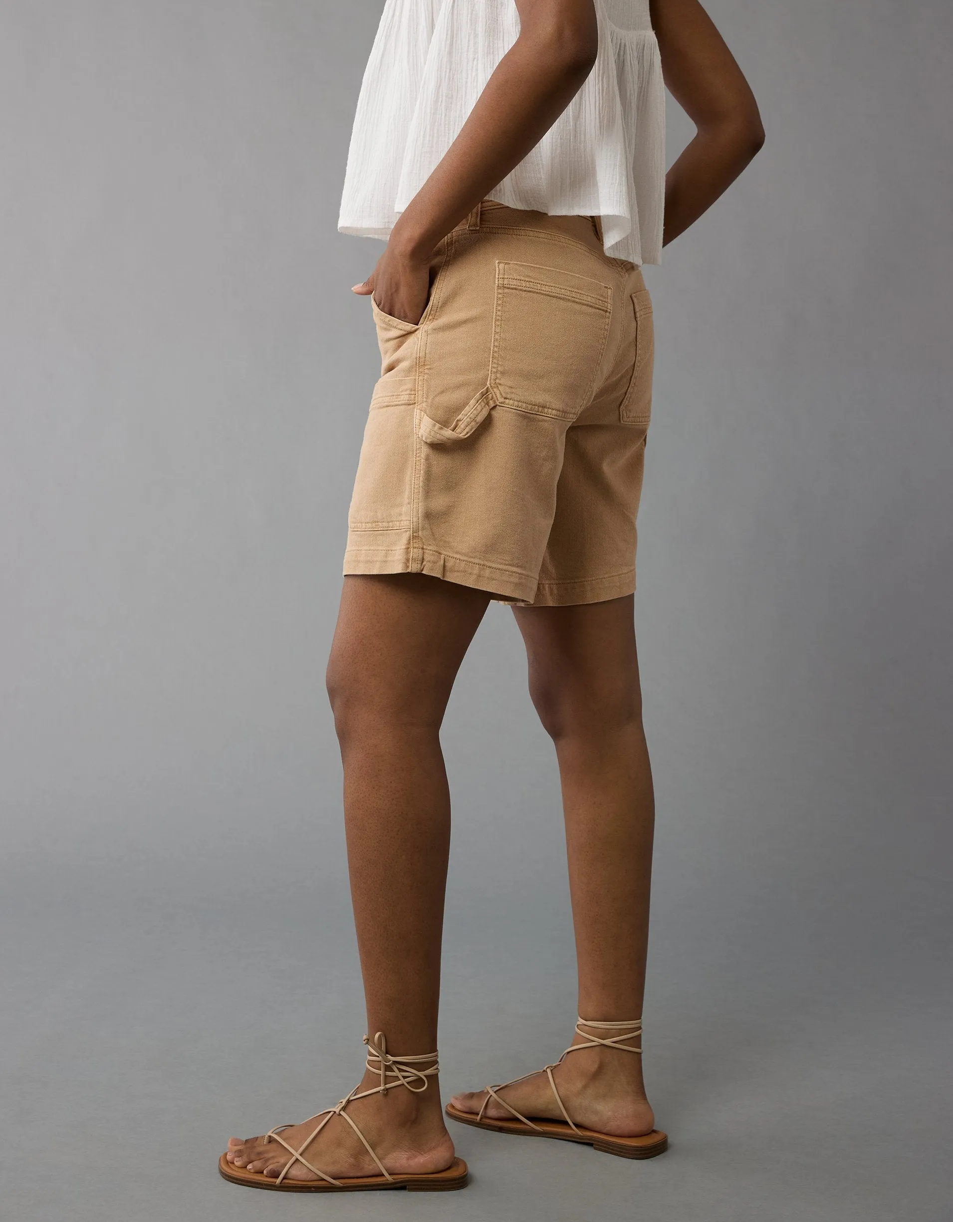 AE Dreamy Drape High-Waisted Carpenter Short