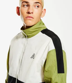 Aeropostale Mens' Colorblocked Track Jacket - Green - Size 3XL - Nylon - Teen Fashion & Clothing Calliste Green Aeropostale