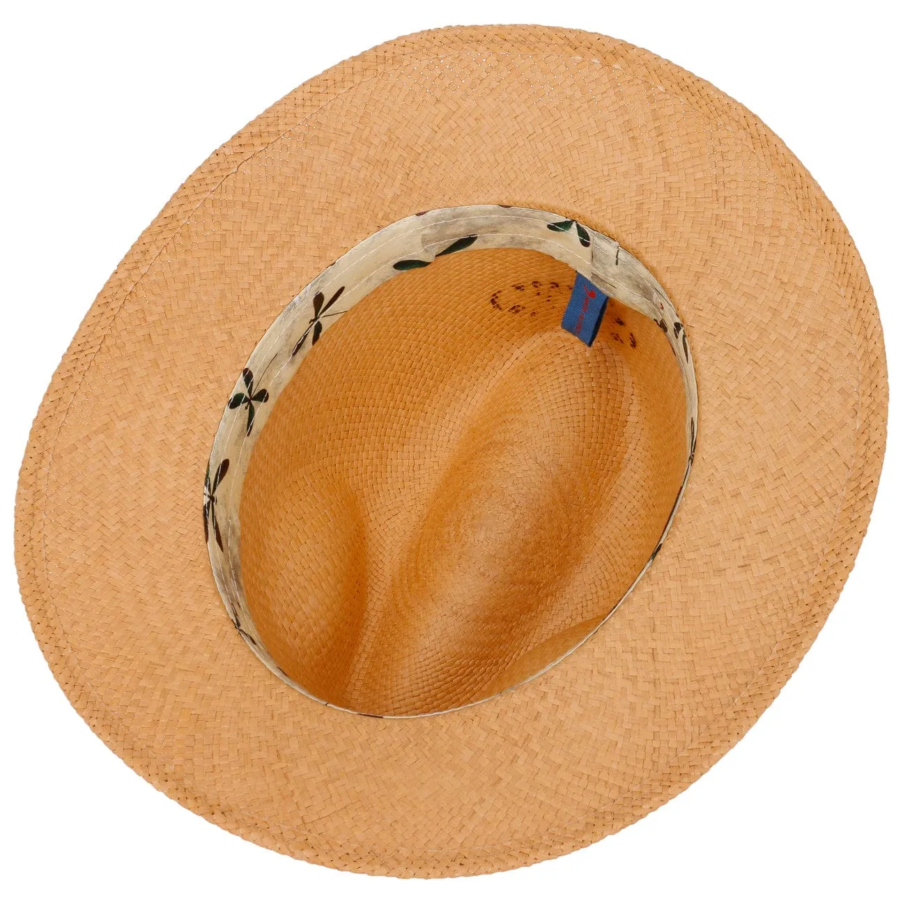 Alfonso D´Este Hats Paisley Crown Panama Hat by Alfonso D'Este