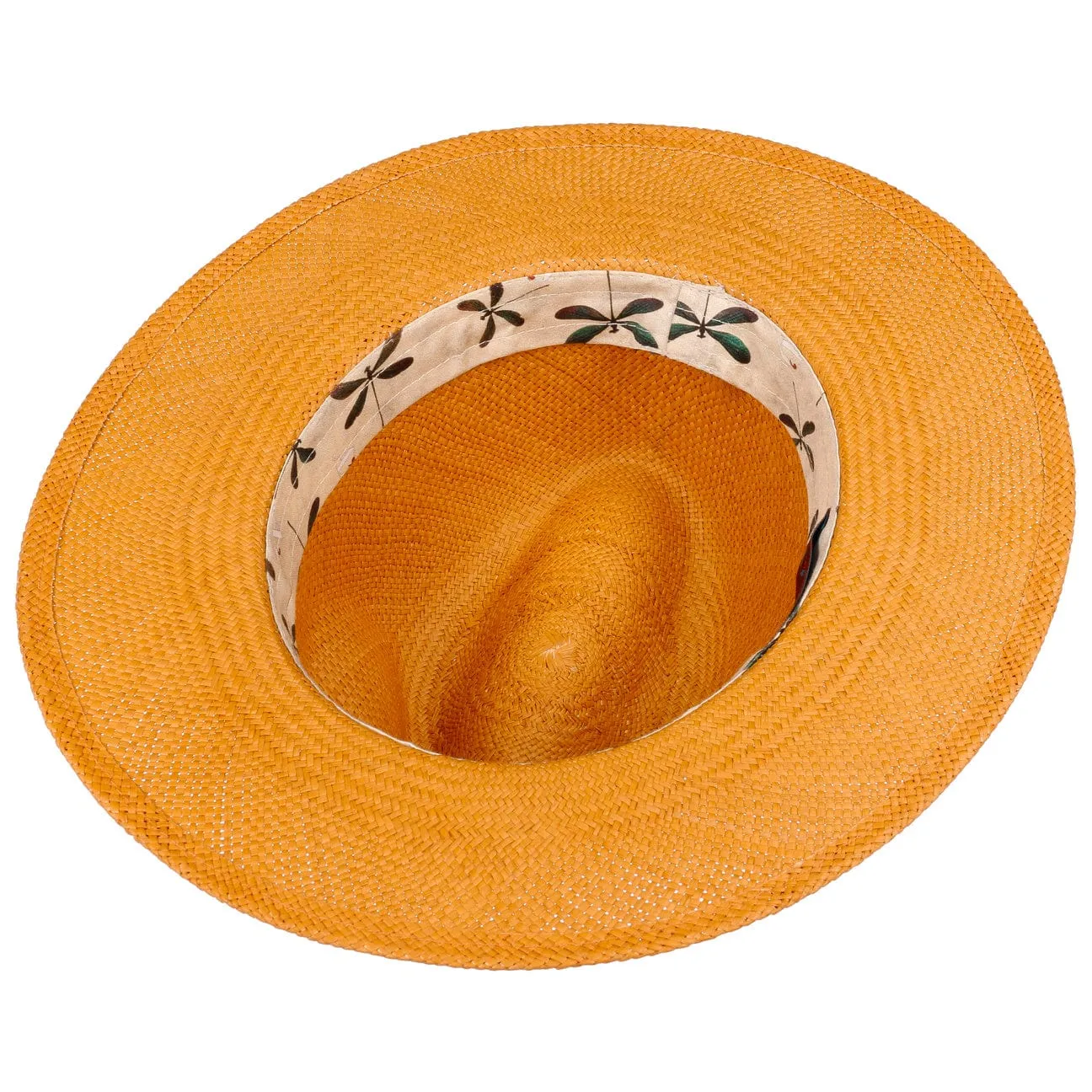 Alfonso D´Este Hats Paisley Crown Panama Hat by Alfonso D'Este