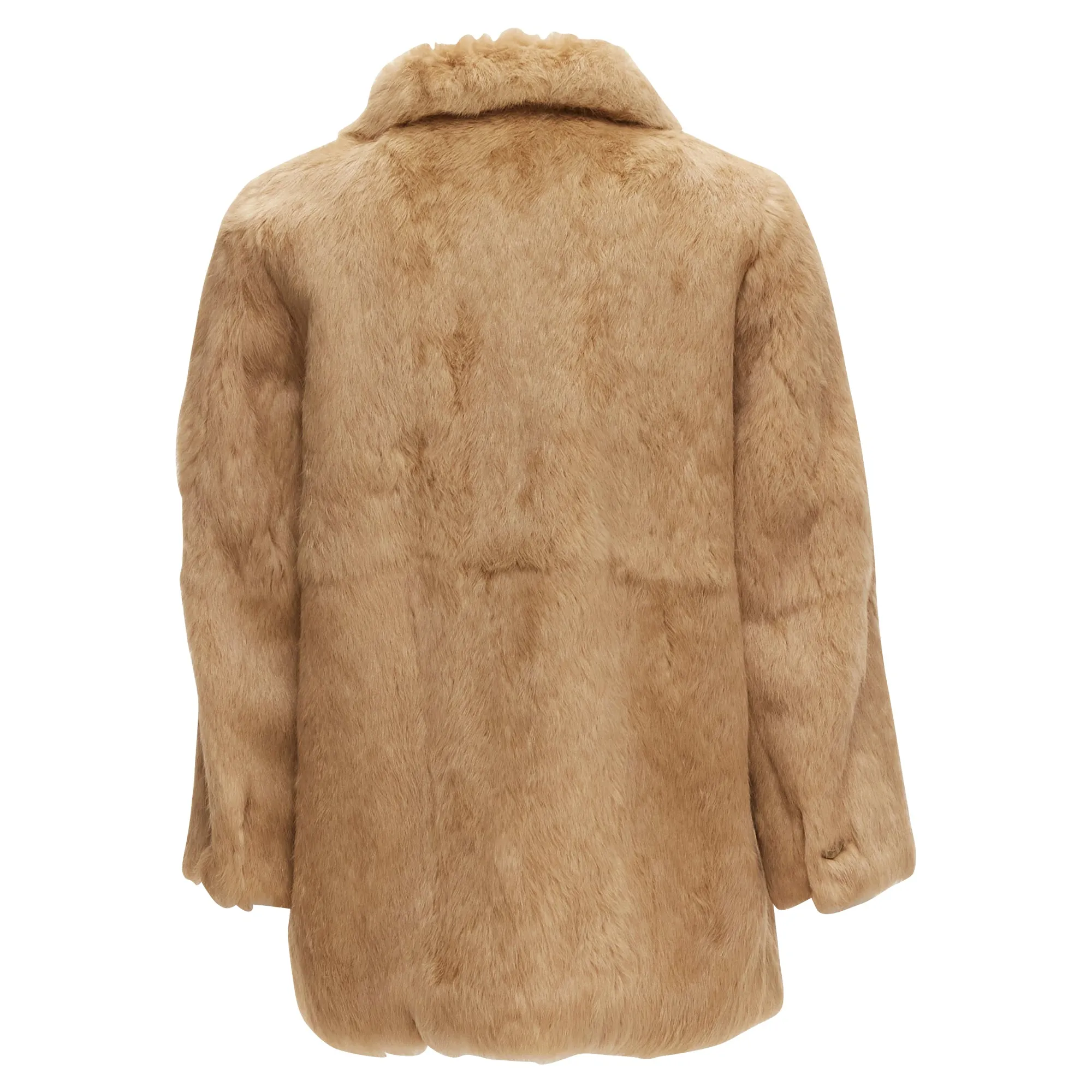 APC genuine fur buttons winter coat