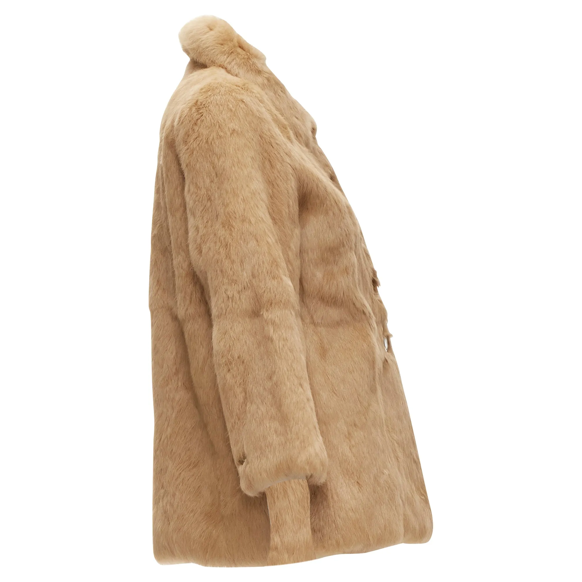 APC genuine fur buttons winter coat