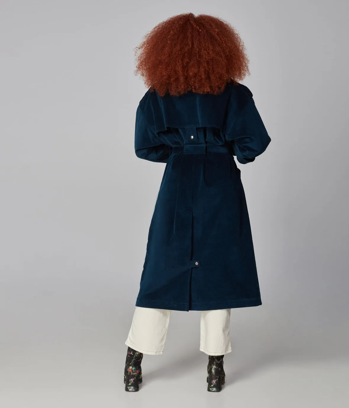 AVERY-EB Corduroy Trench Coat