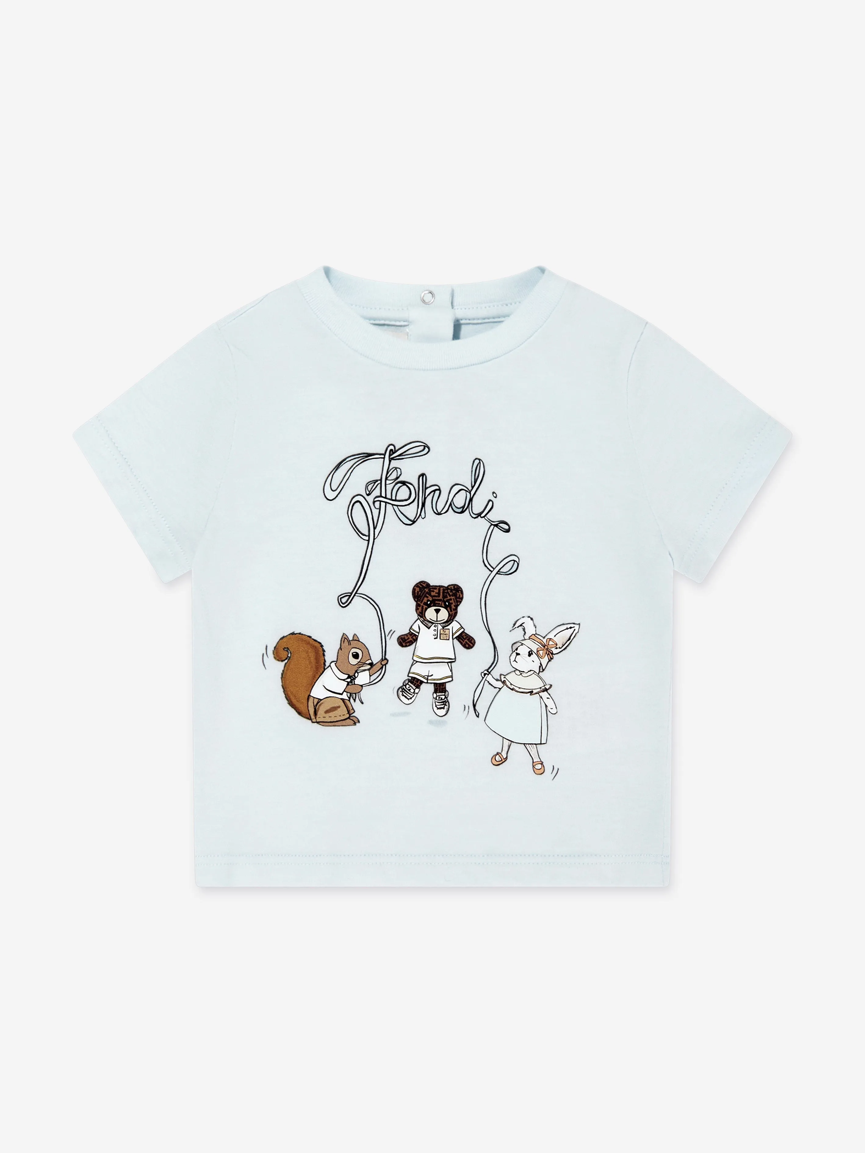 Baby Animal Logo T-Shirt in Blue
