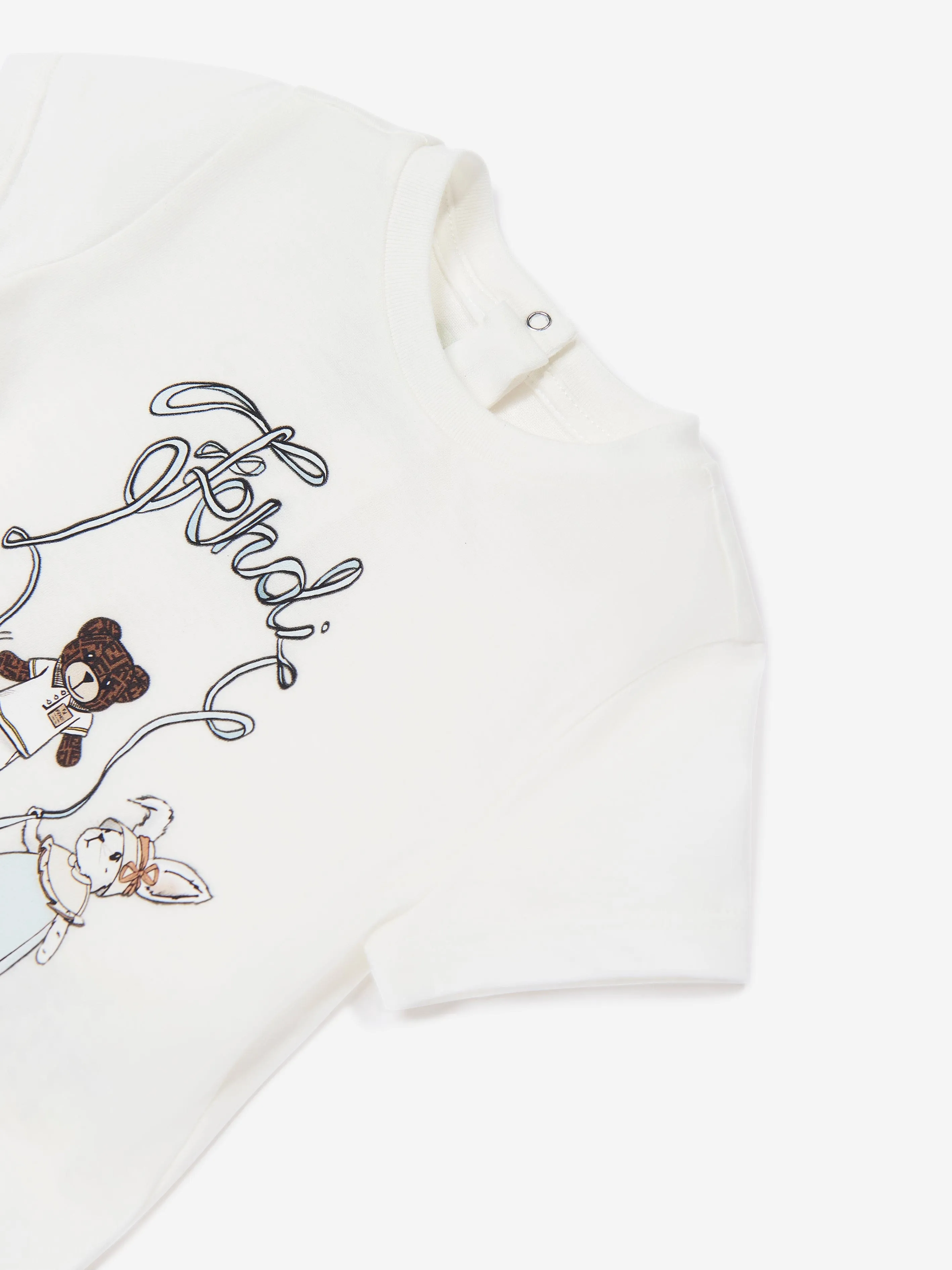 Baby Animal Logo T-Shirt in White