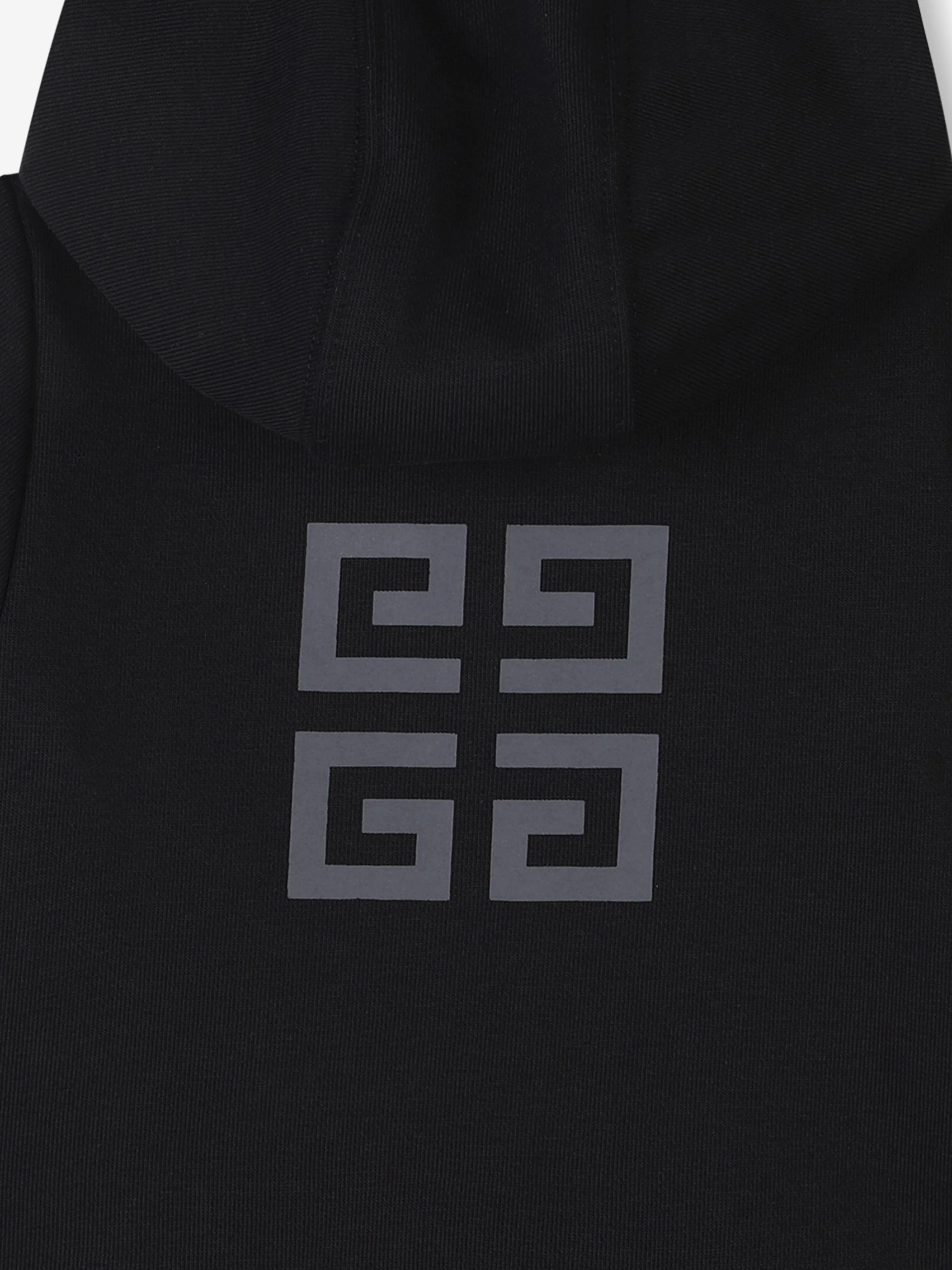 Baby Boys 4G Logo Zip Up Top in Black