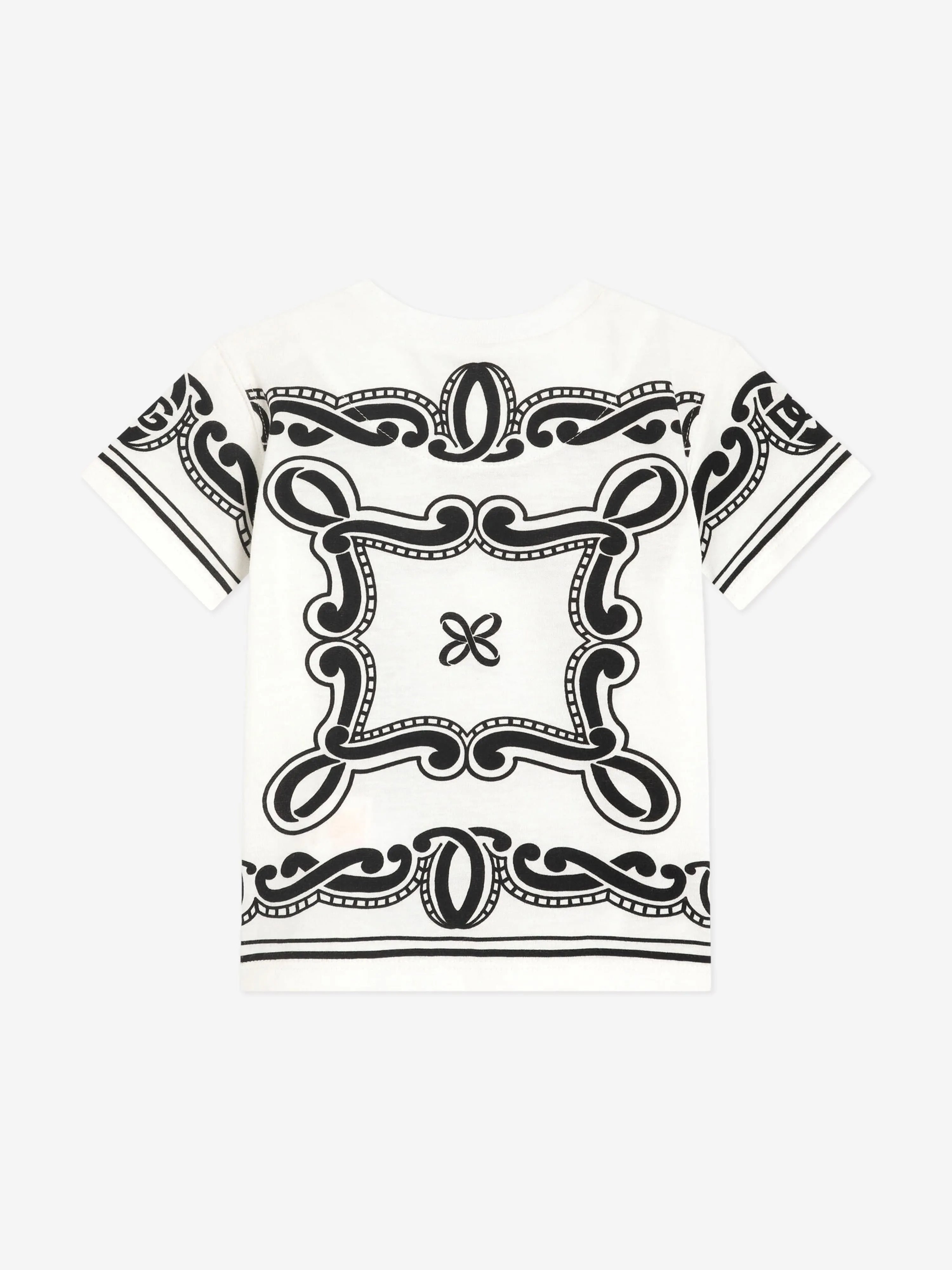 Baby Boys Bandana Print T-Shirt in White