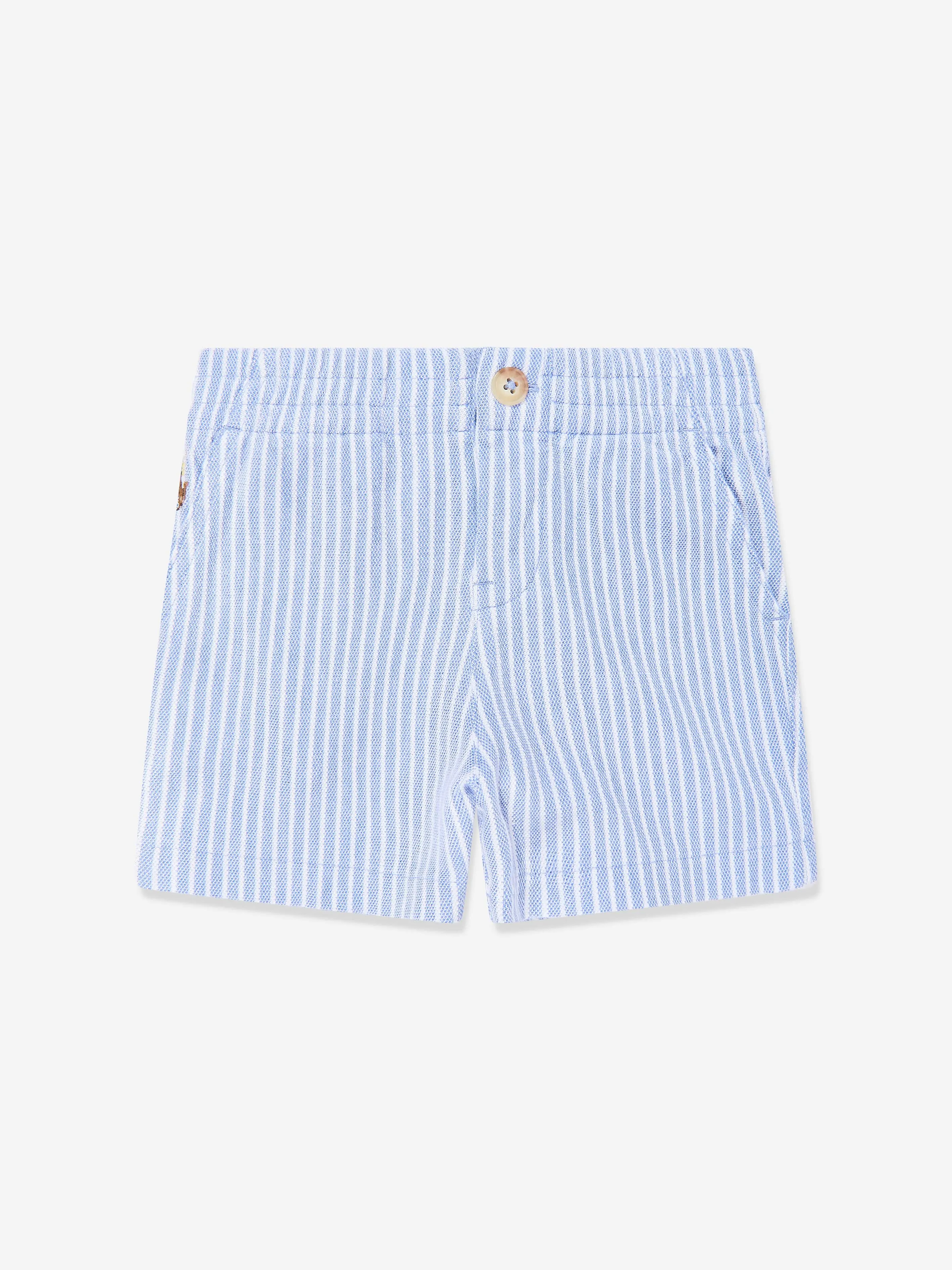 Baby Boys Bear Short Set in Orange