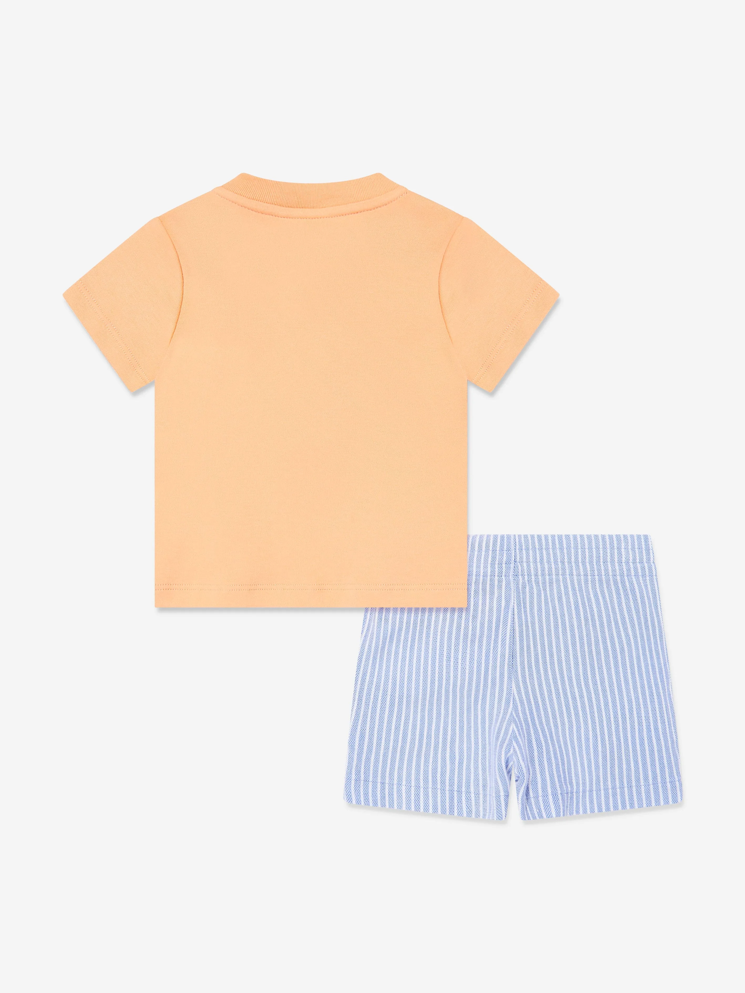 Baby Boys Bear Short Set in Orange