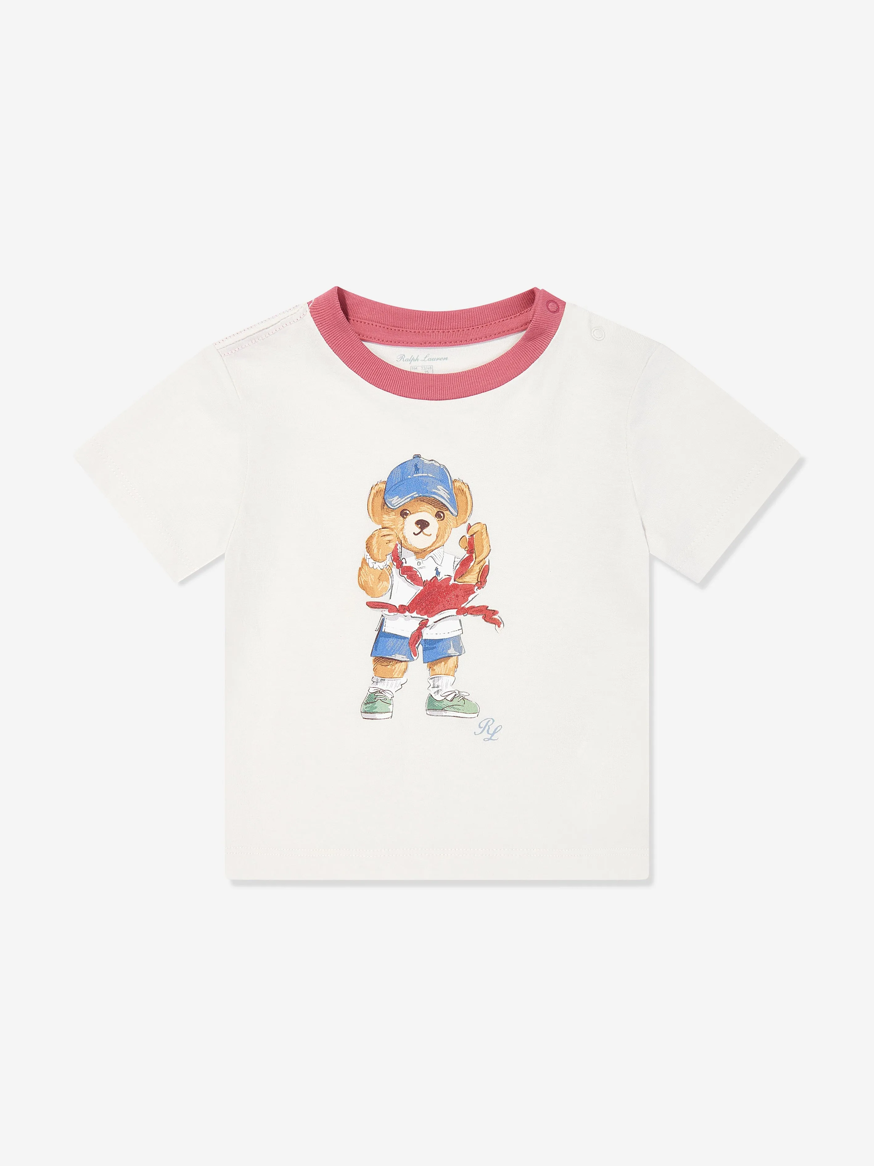 Baby Boys Bear Short Set in White