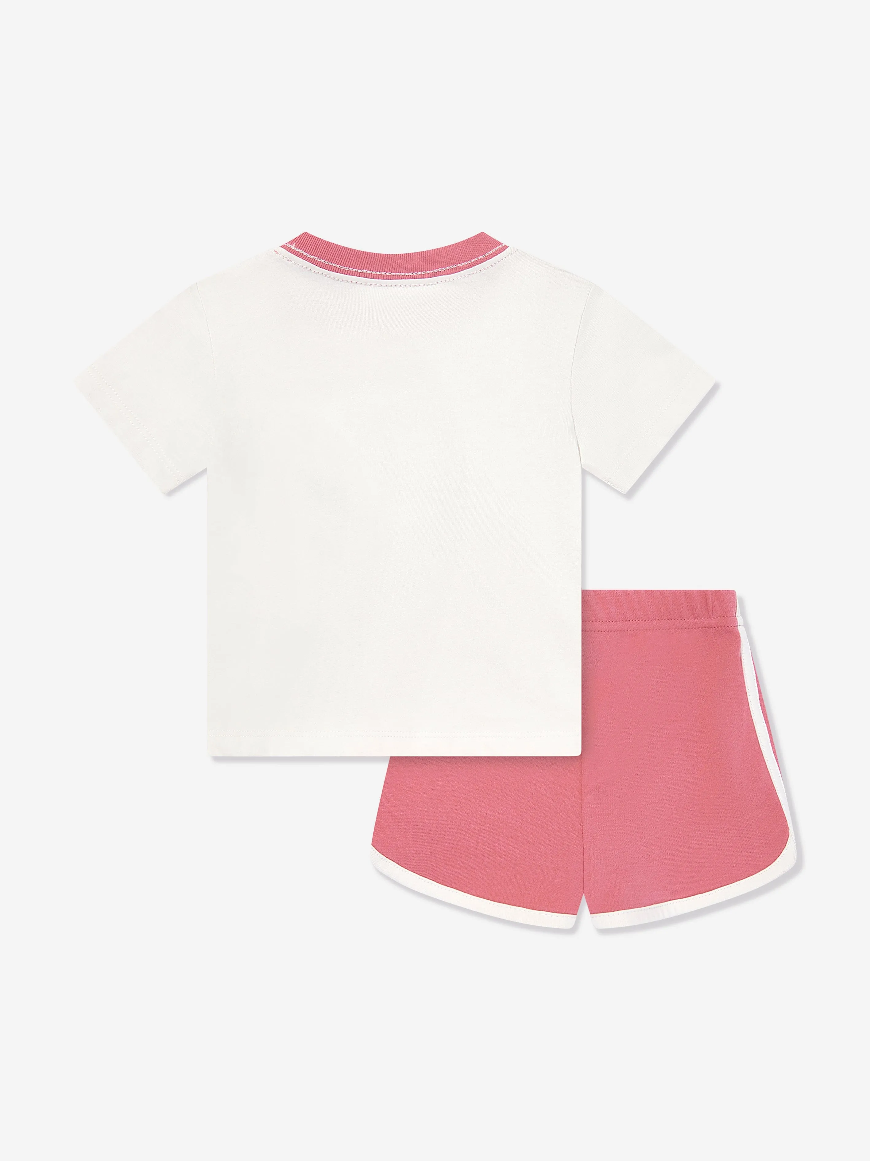 Baby Boys Bear Short Set in White