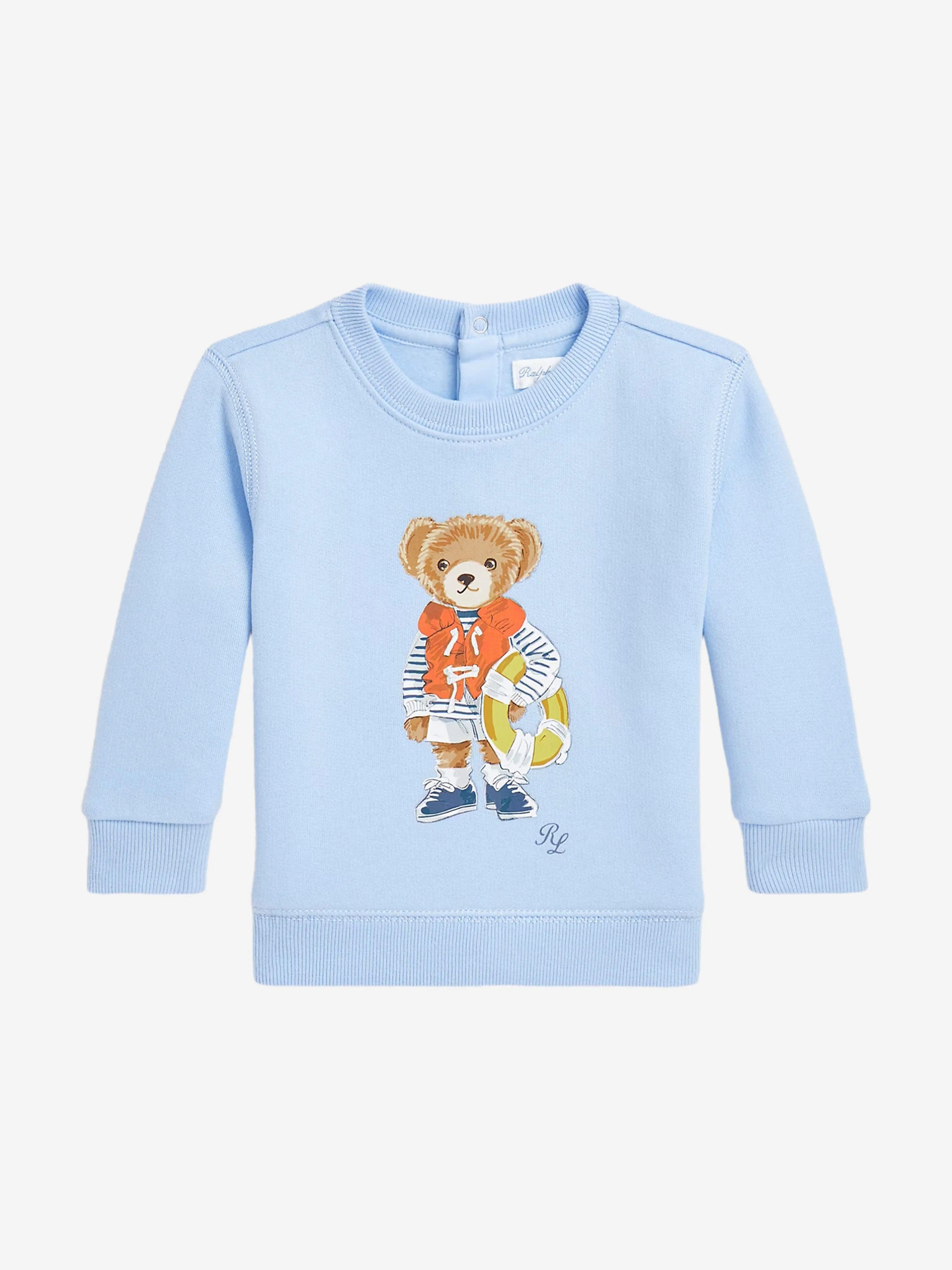 Baby Boys Bear Sweatshirt in Blue