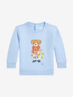 Baby Boys Bear Sweatshirt in Blue