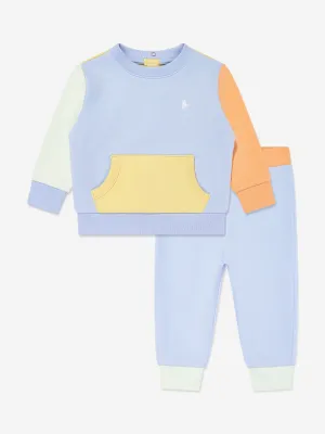 Baby Boys Colourblock Tracksuit in Blue