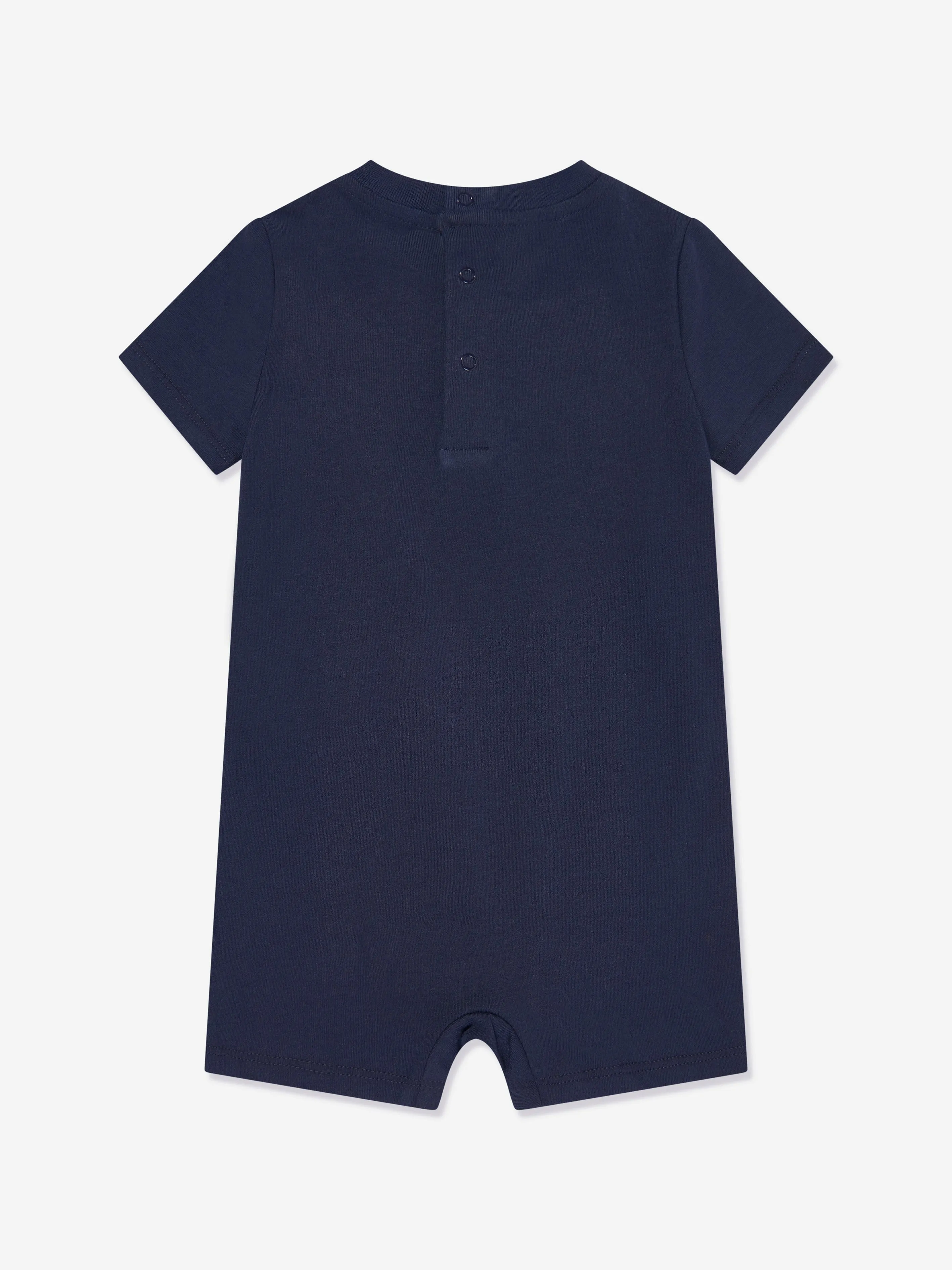 Baby Boys Dog Romper in Navy