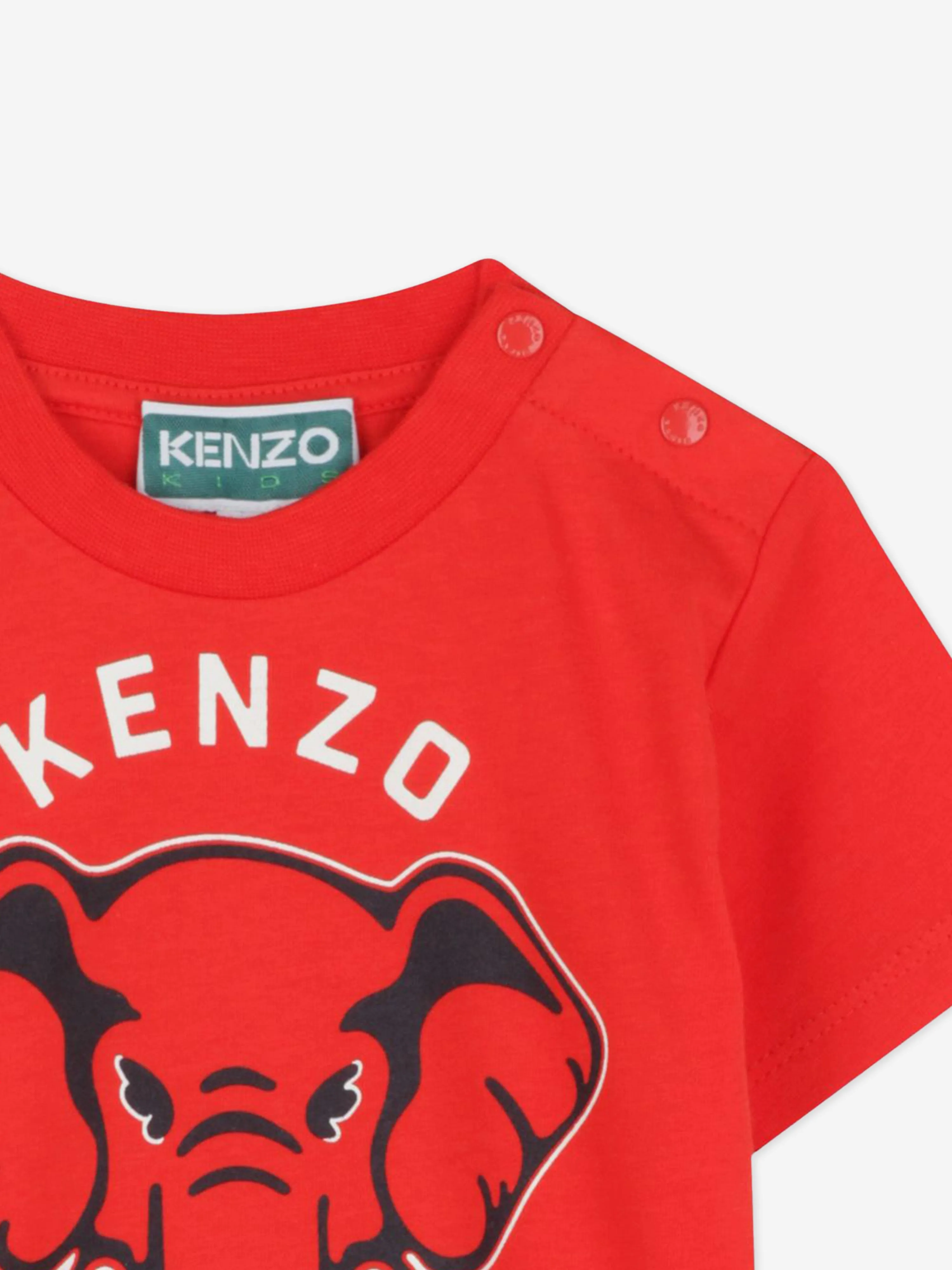 Baby Boys Elephant T-Shirt in Red