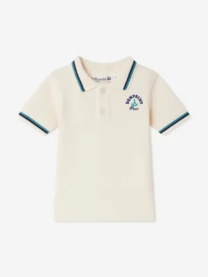 Baby Boys Finn Polo Shirt in Ivory
