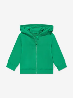 Baby Boys Frog Zip Up Top in Green
