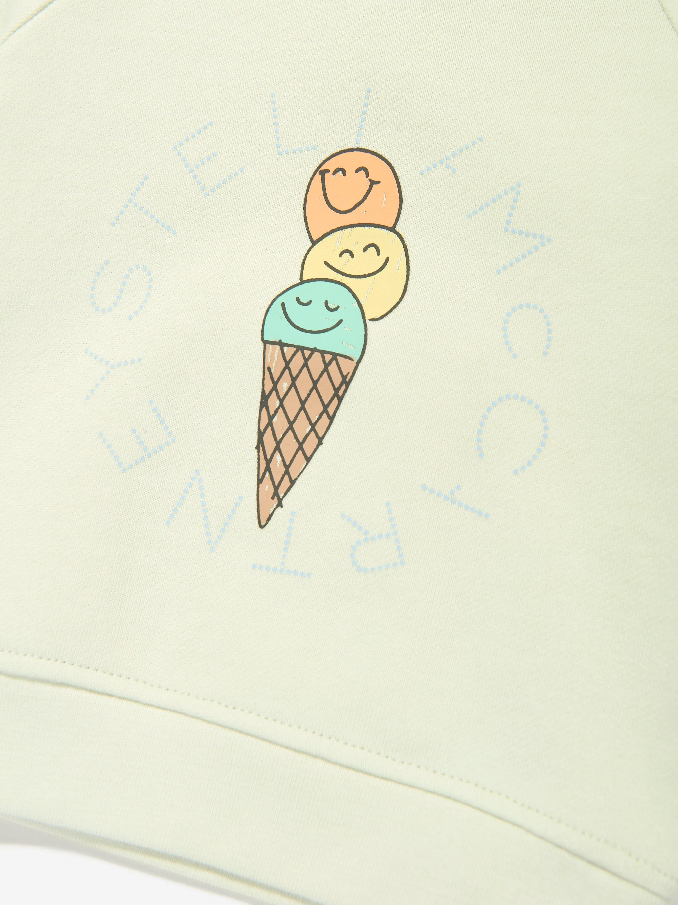 Baby Boys Ice Cream Logo Sweatshirt in Green