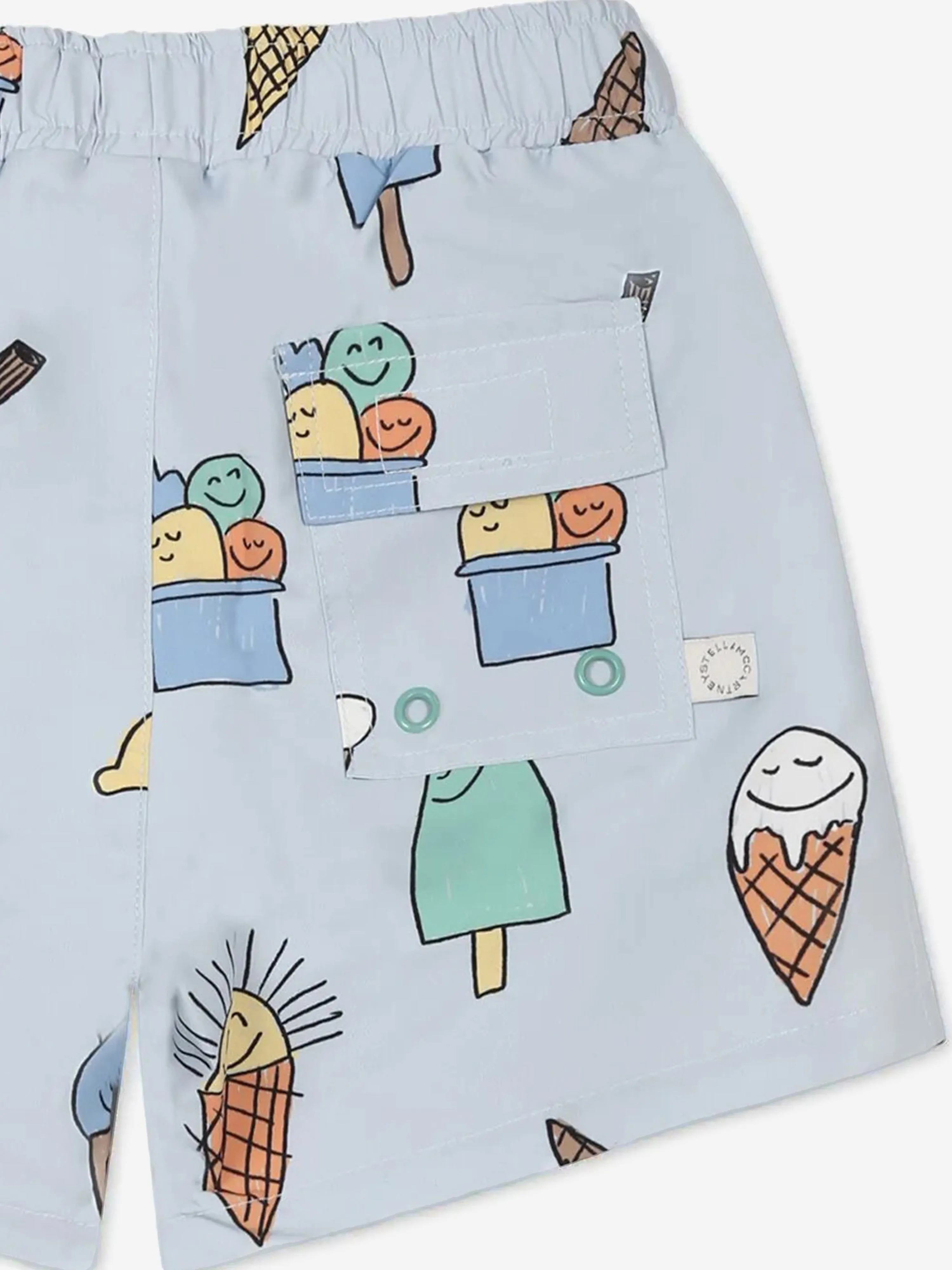 Baby Boys Ice Cream Swim Shorts in Blue