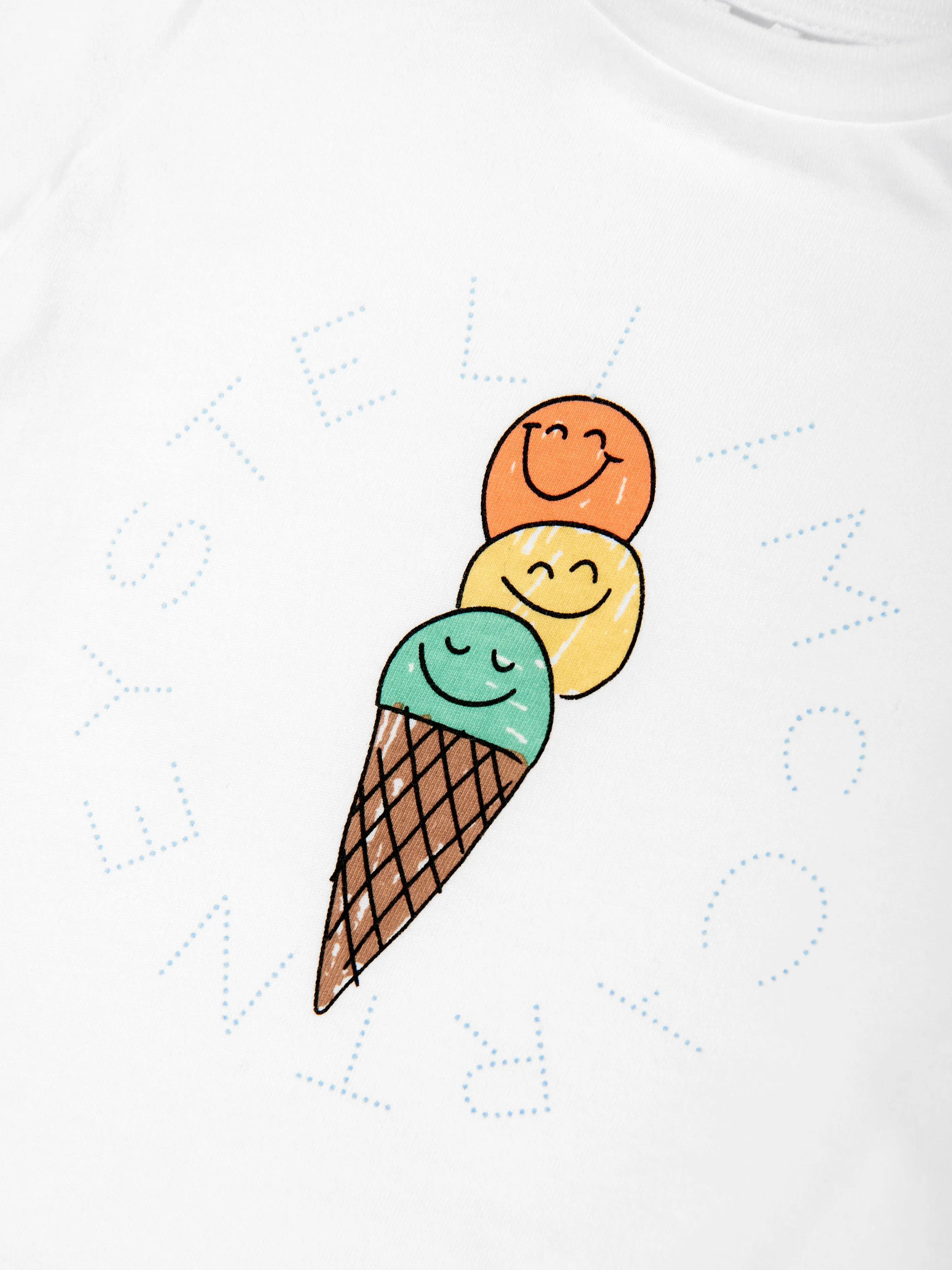 Baby Boys Ice Cream T-Shirt in Ivory