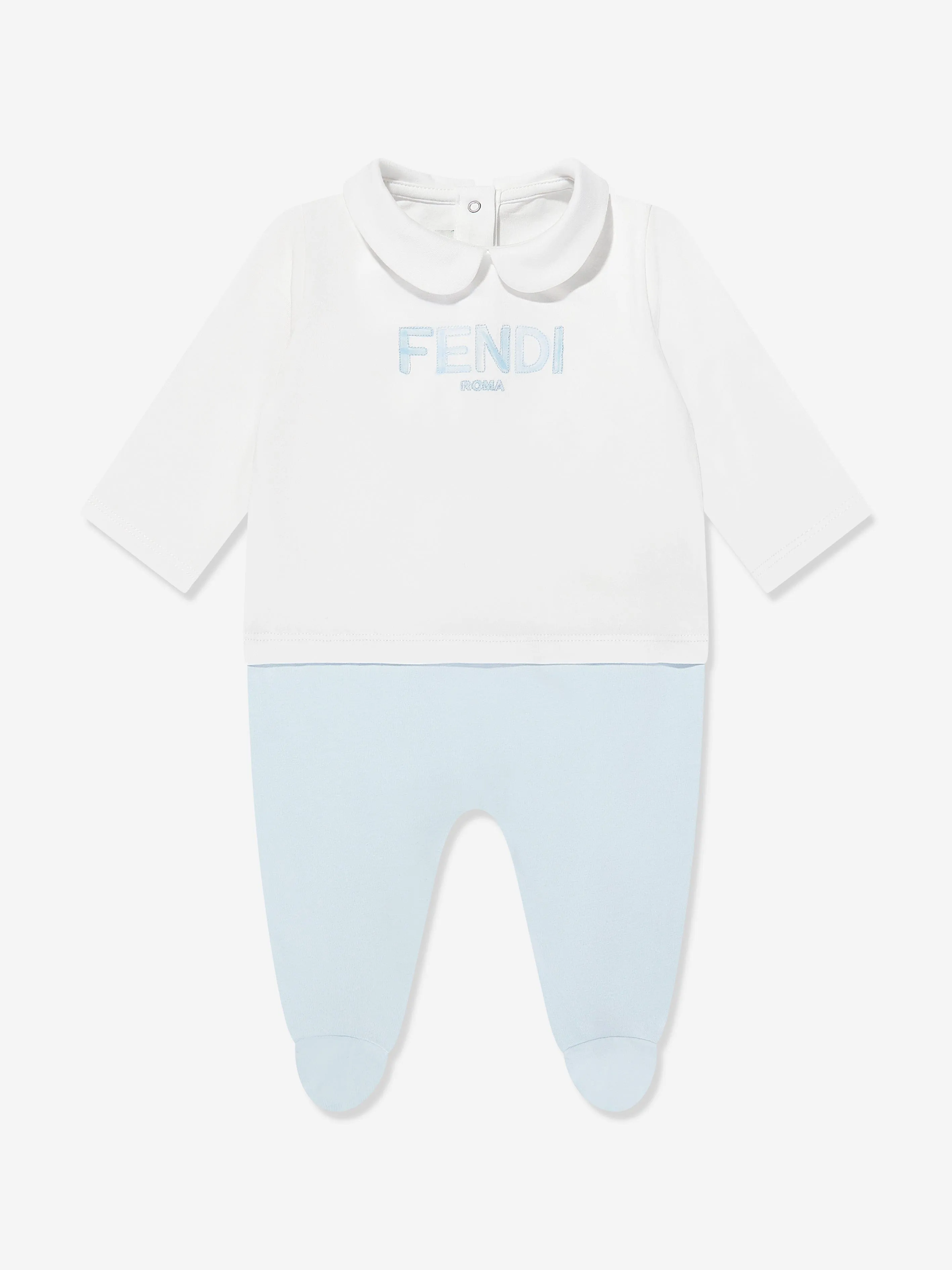 Baby Boys Logo Babygrow Set in Blue