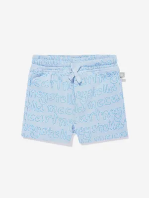 Baby Boys Logo Jersey Shorts in Blue