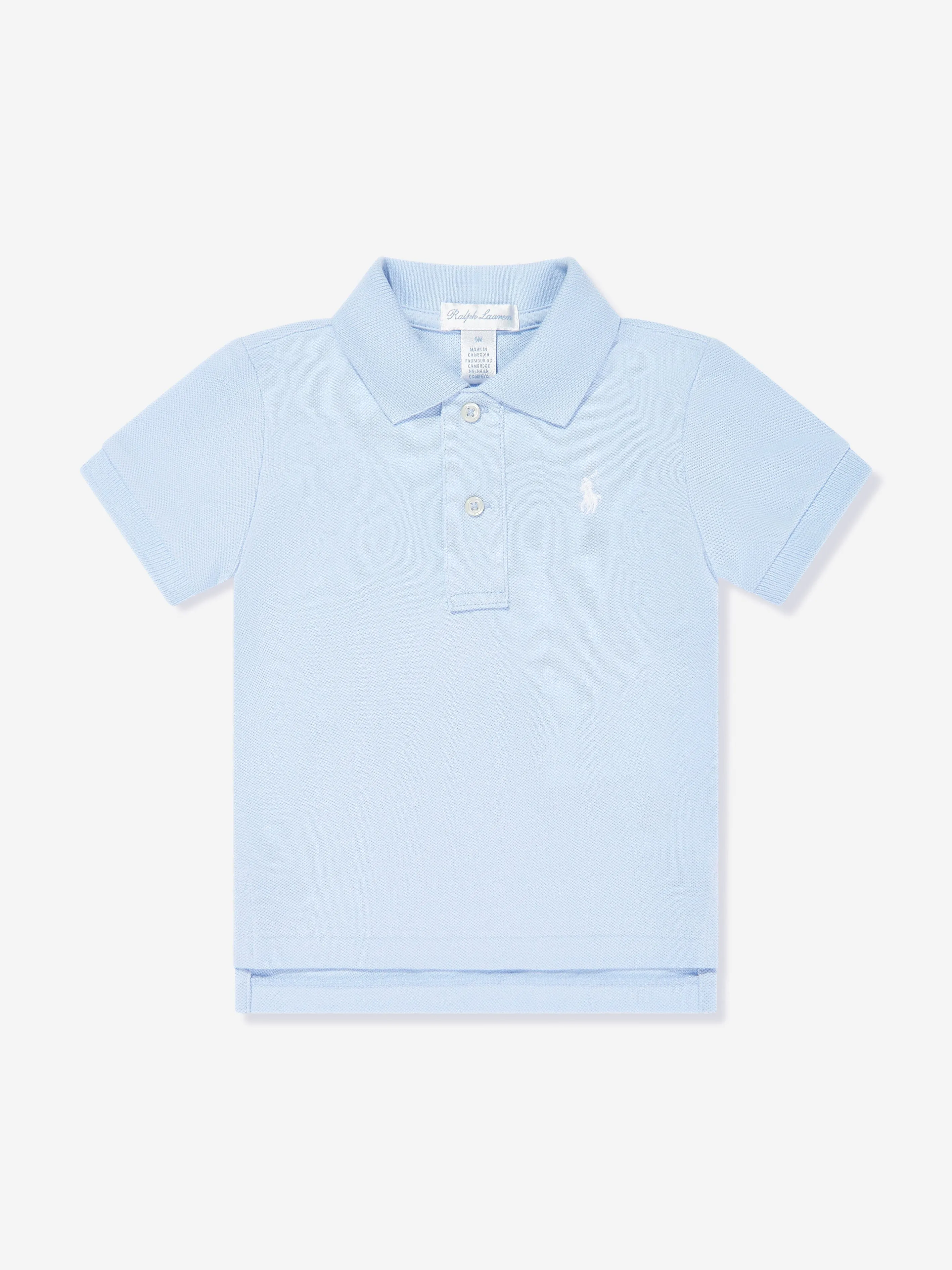 Baby Boys Logo Polo Shirt in Blue