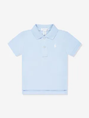 Baby Boys Logo Polo Shirt in Blue