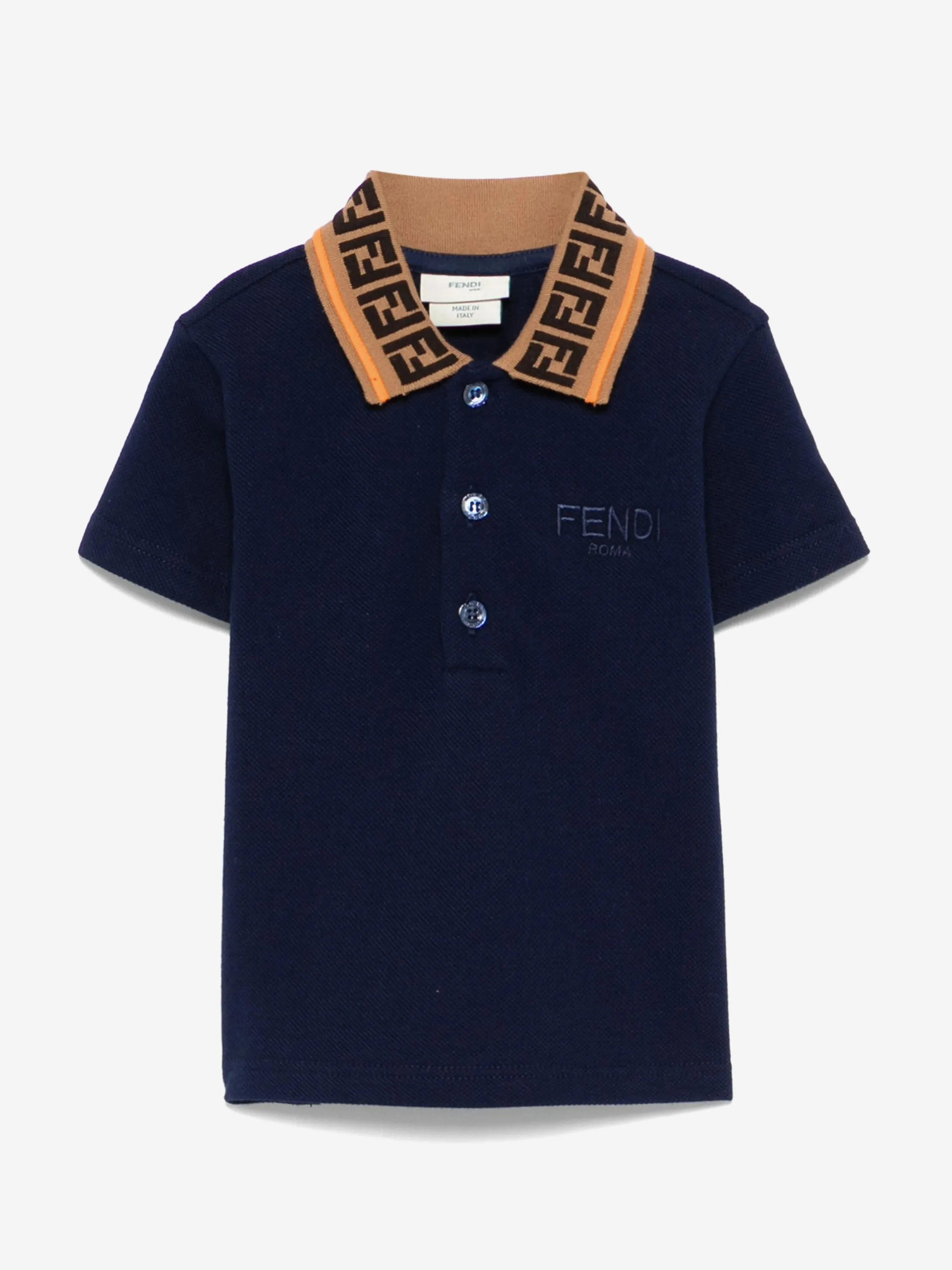 Baby Boys Logo Polo Shirt in Navy