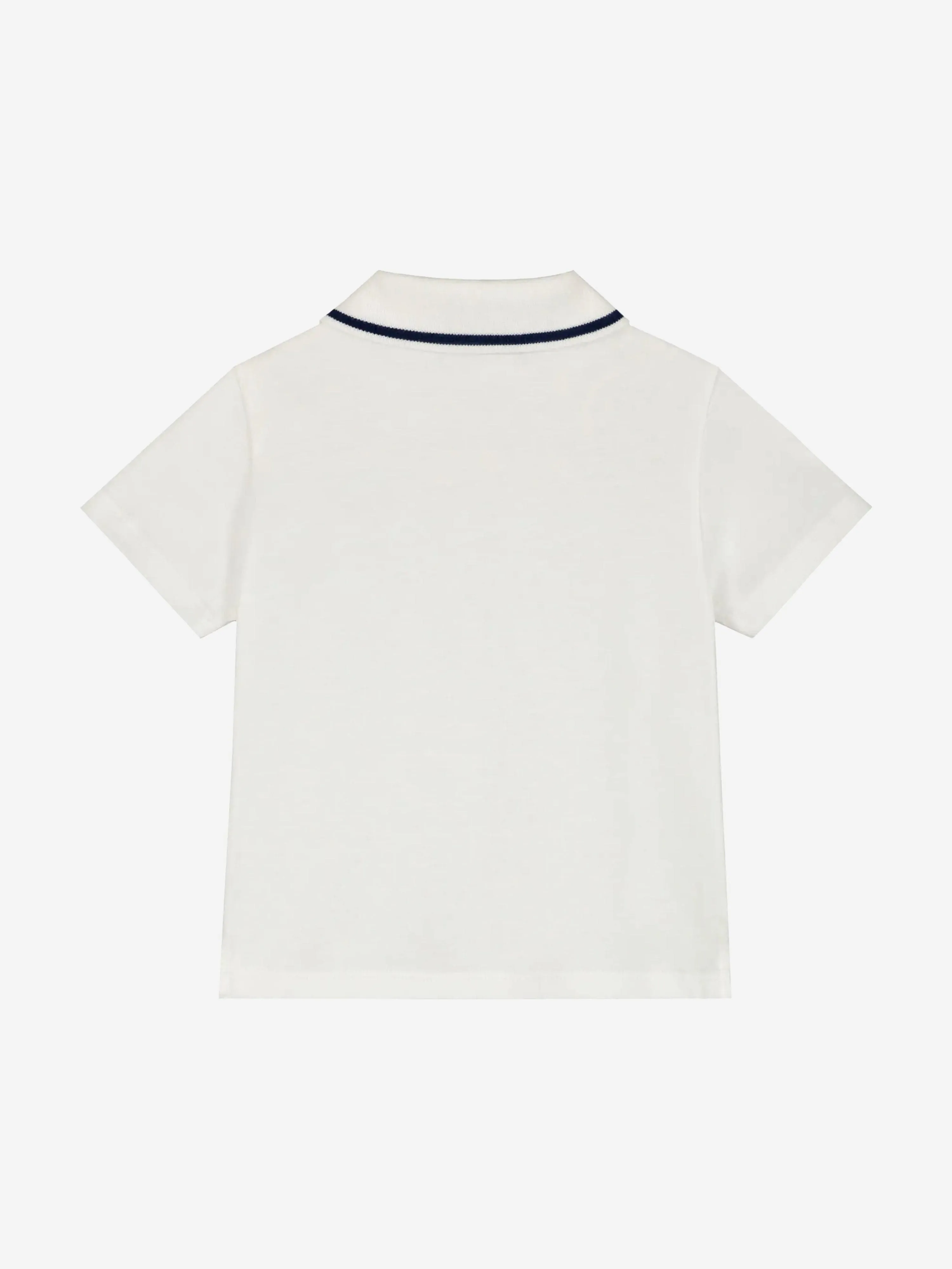 Baby Boys Logo Polo Shirt in White
