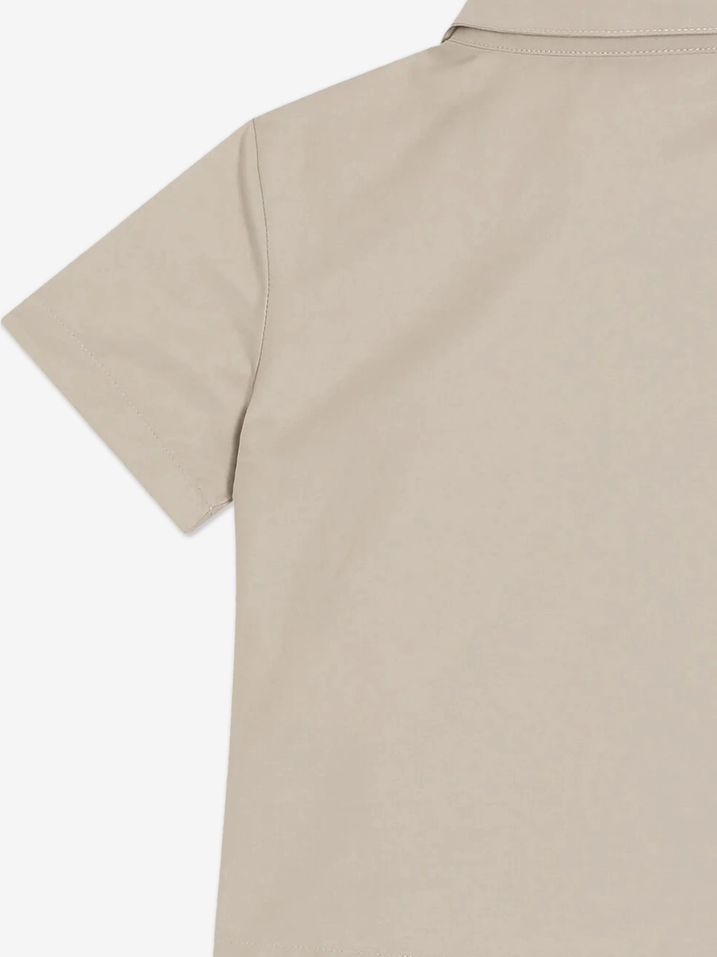 Baby Boys Logo Shirt in Beige