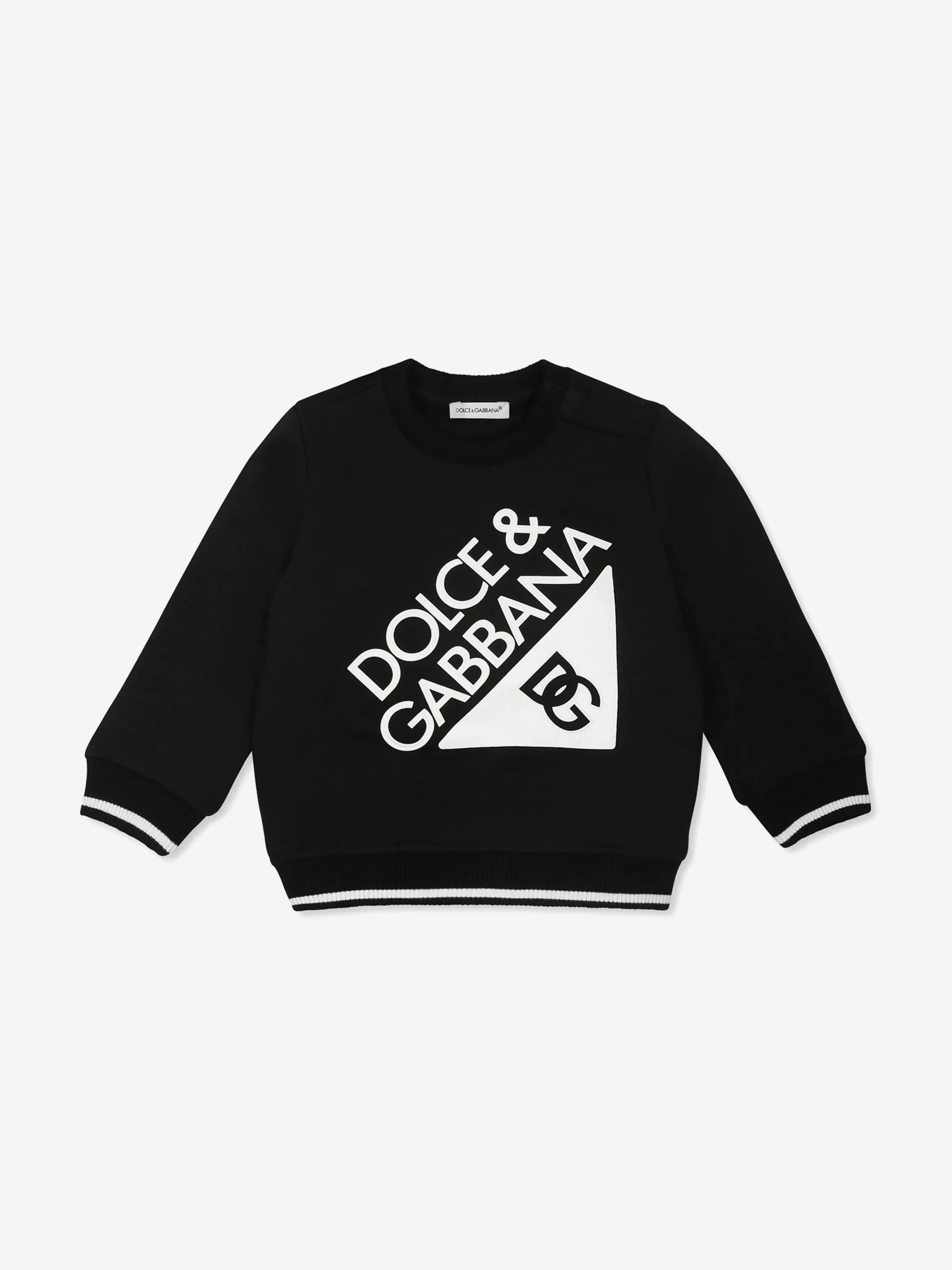 Baby Boys Logo Sweatshirt in Black