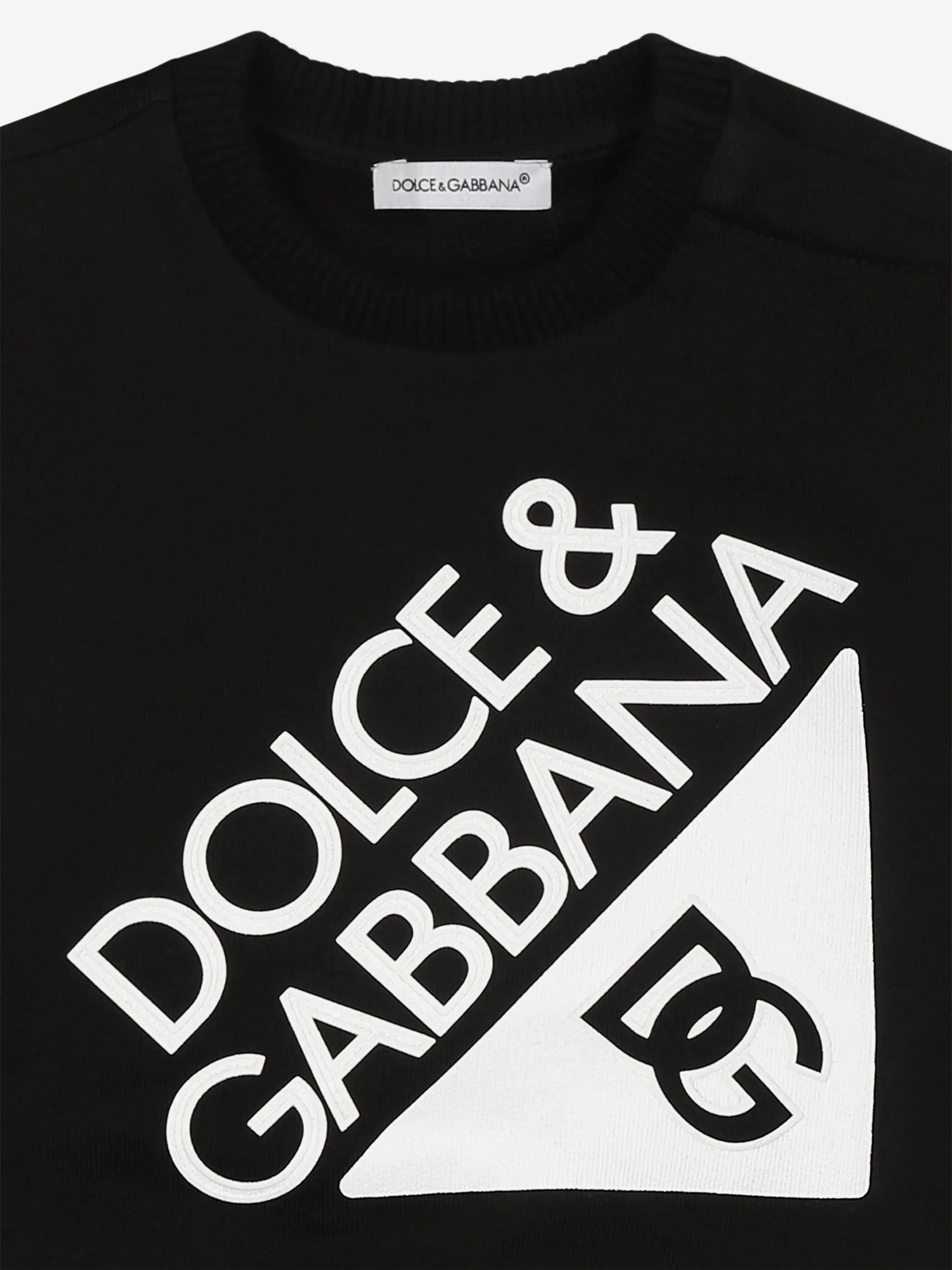Baby Boys Logo Sweatshirt in Black