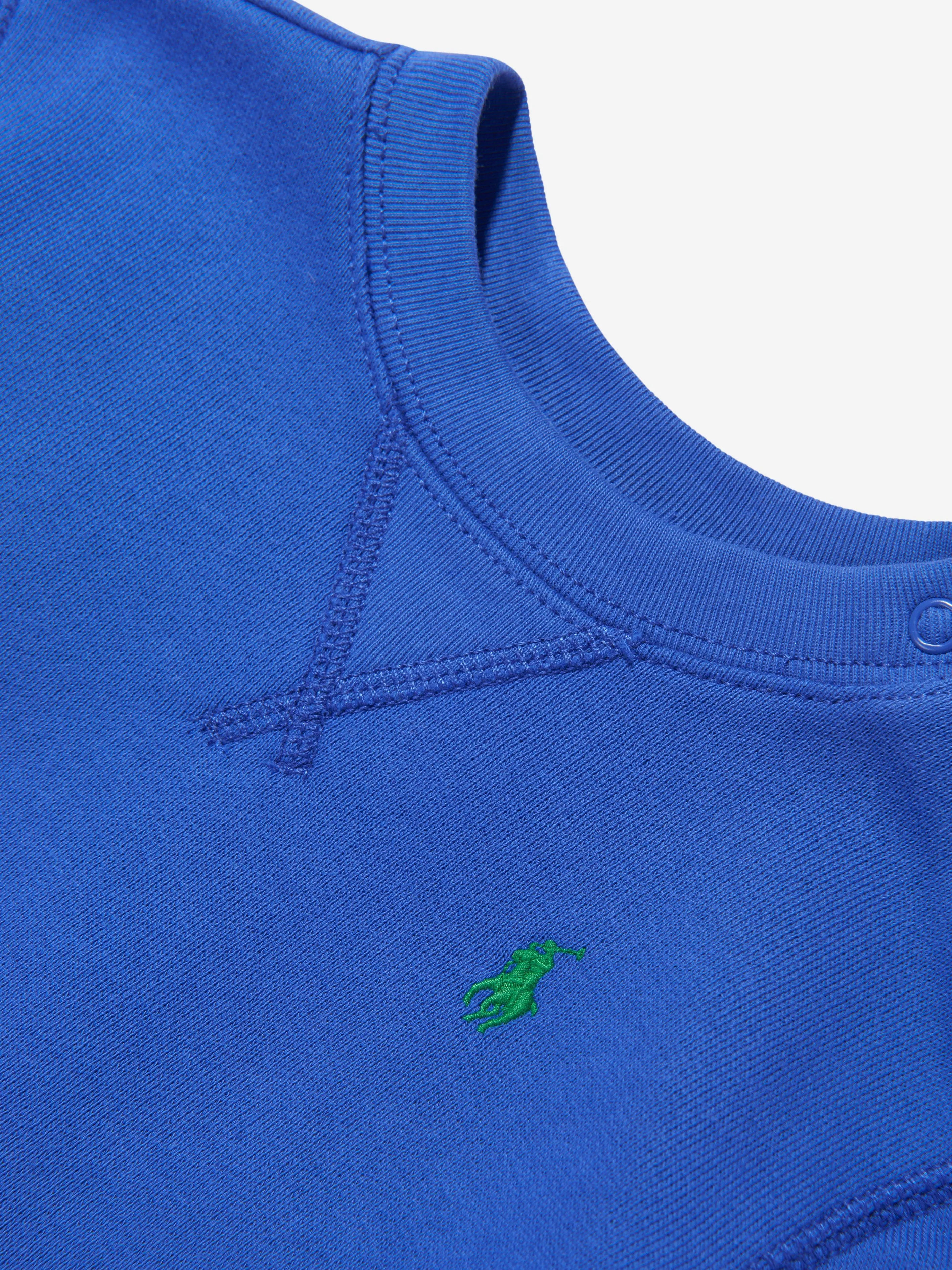 Baby Boys Logo Sweatshirt in Blue