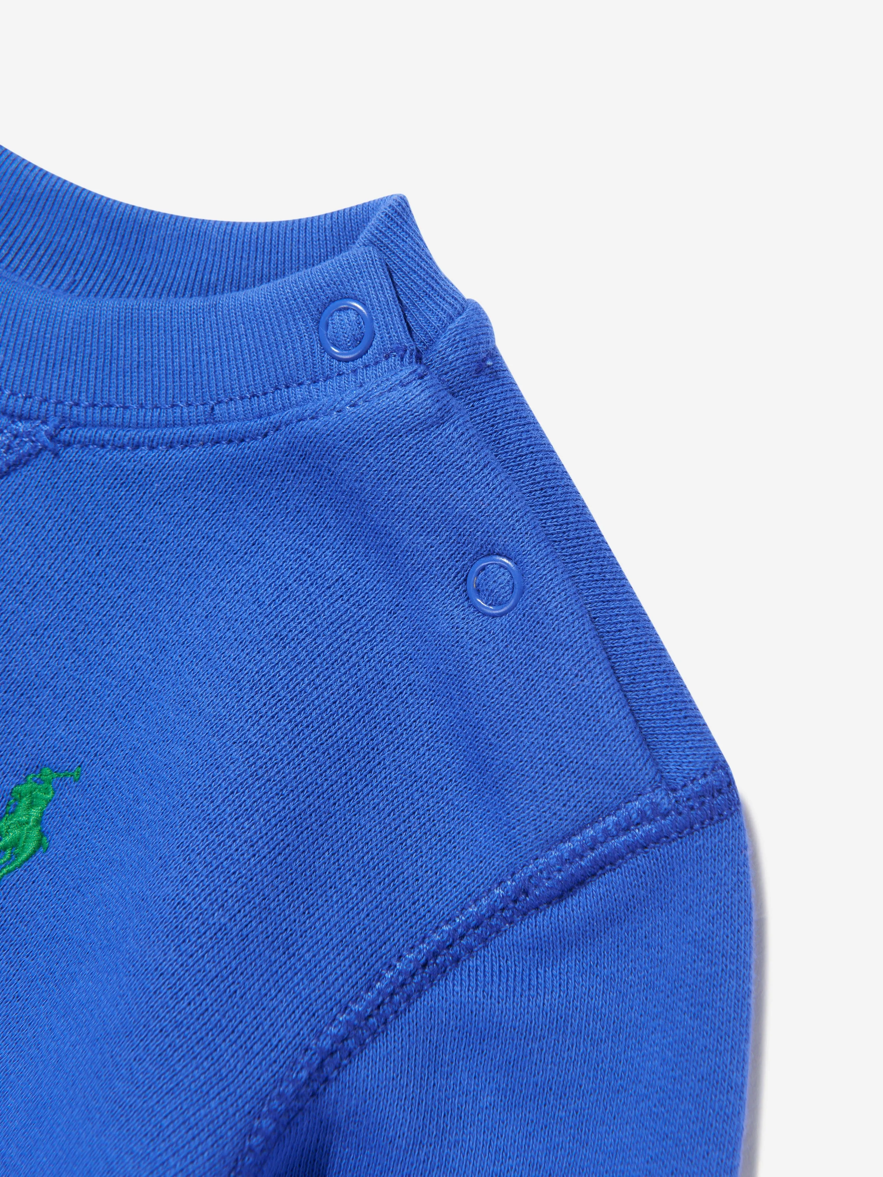 Baby Boys Logo Sweatshirt in Blue