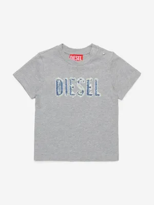 Baby Boys Logo T-Shirt in Grey