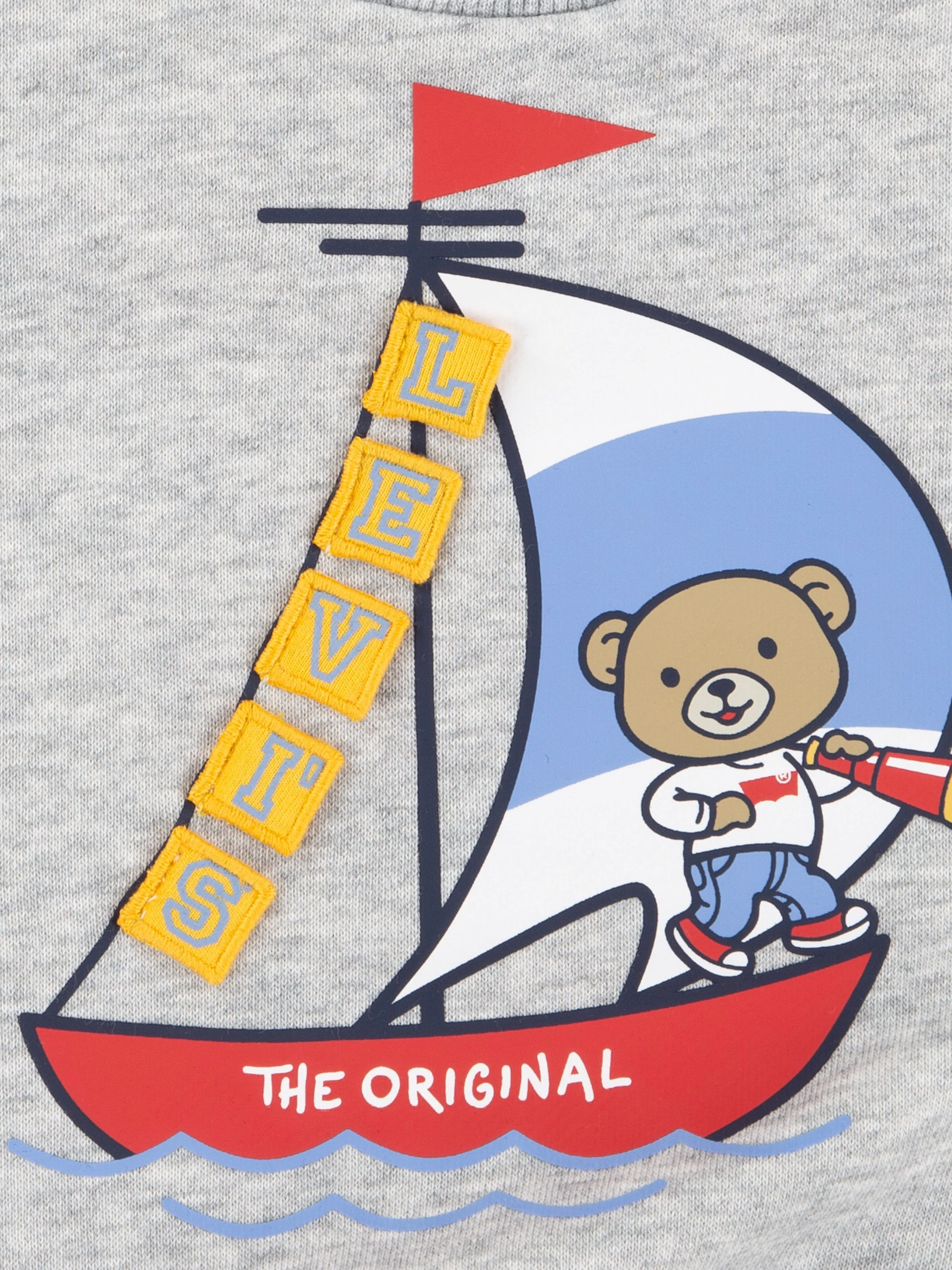 Baby Boys Sailing 3D Sweathirt in Grey
