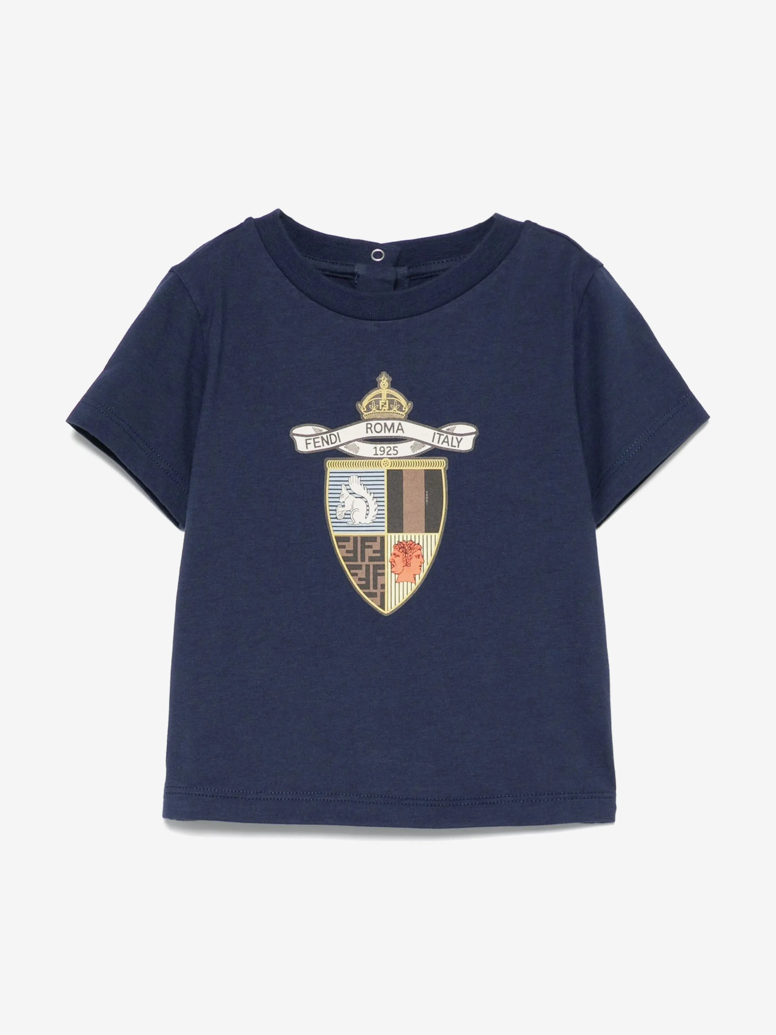 Baby Boys Shield T-Shirt in Navy
