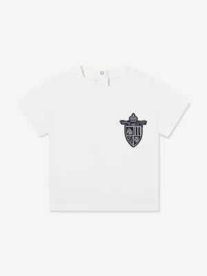 Baby Boys Shield T-Shirt in White