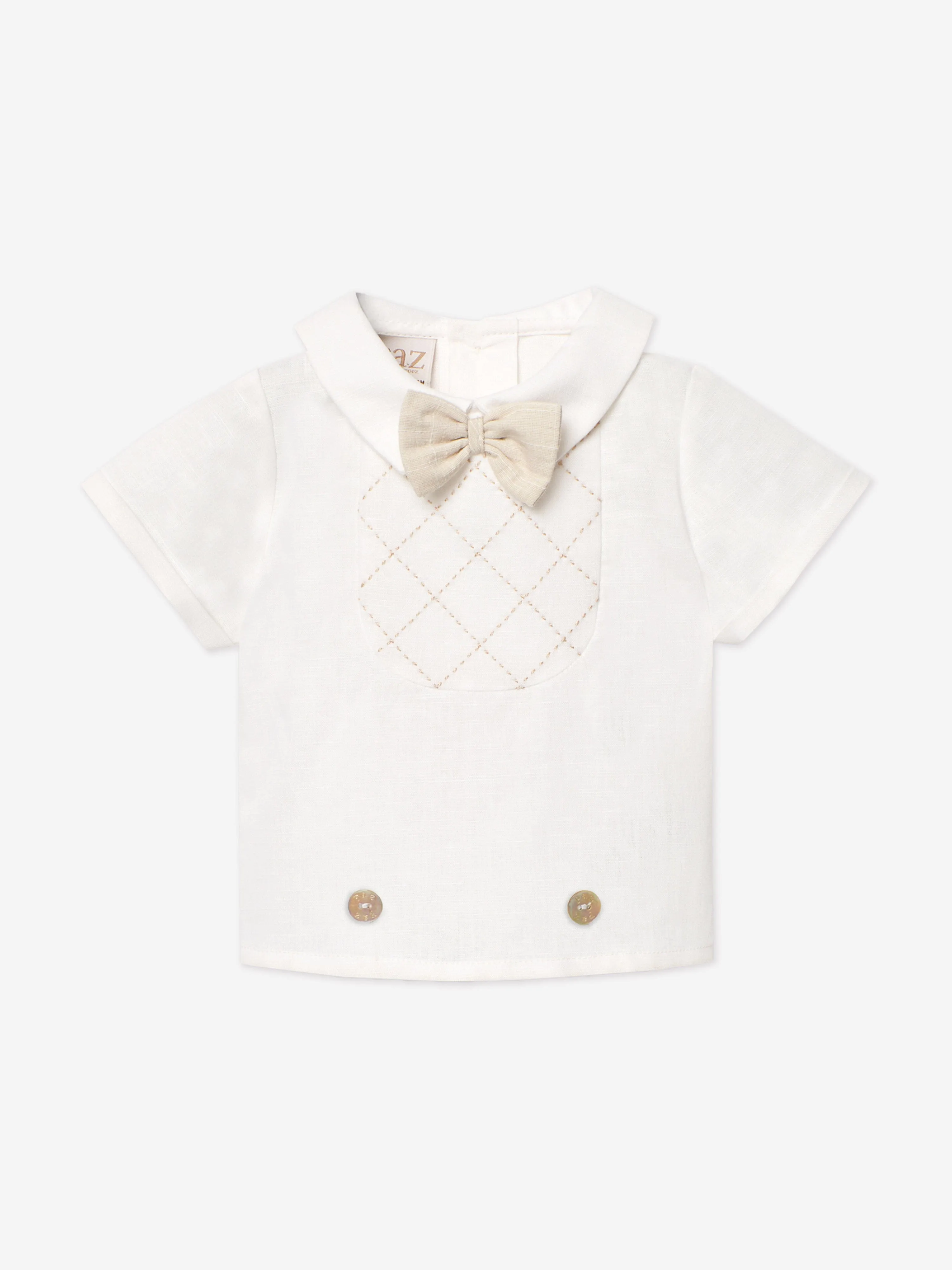Baby Boys Short Set in Beige