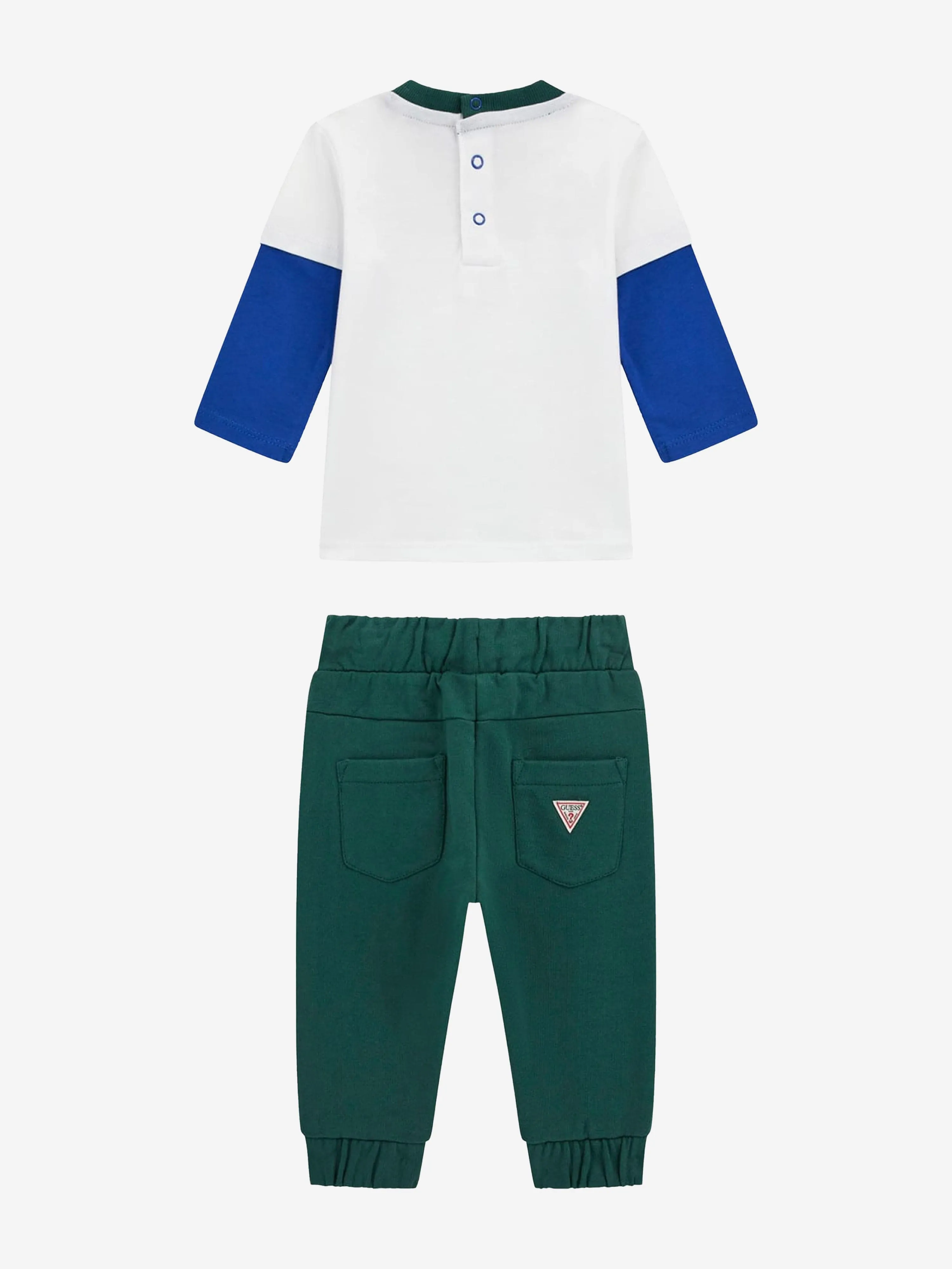 Baby Boys T-Shirt and Pants Set in White