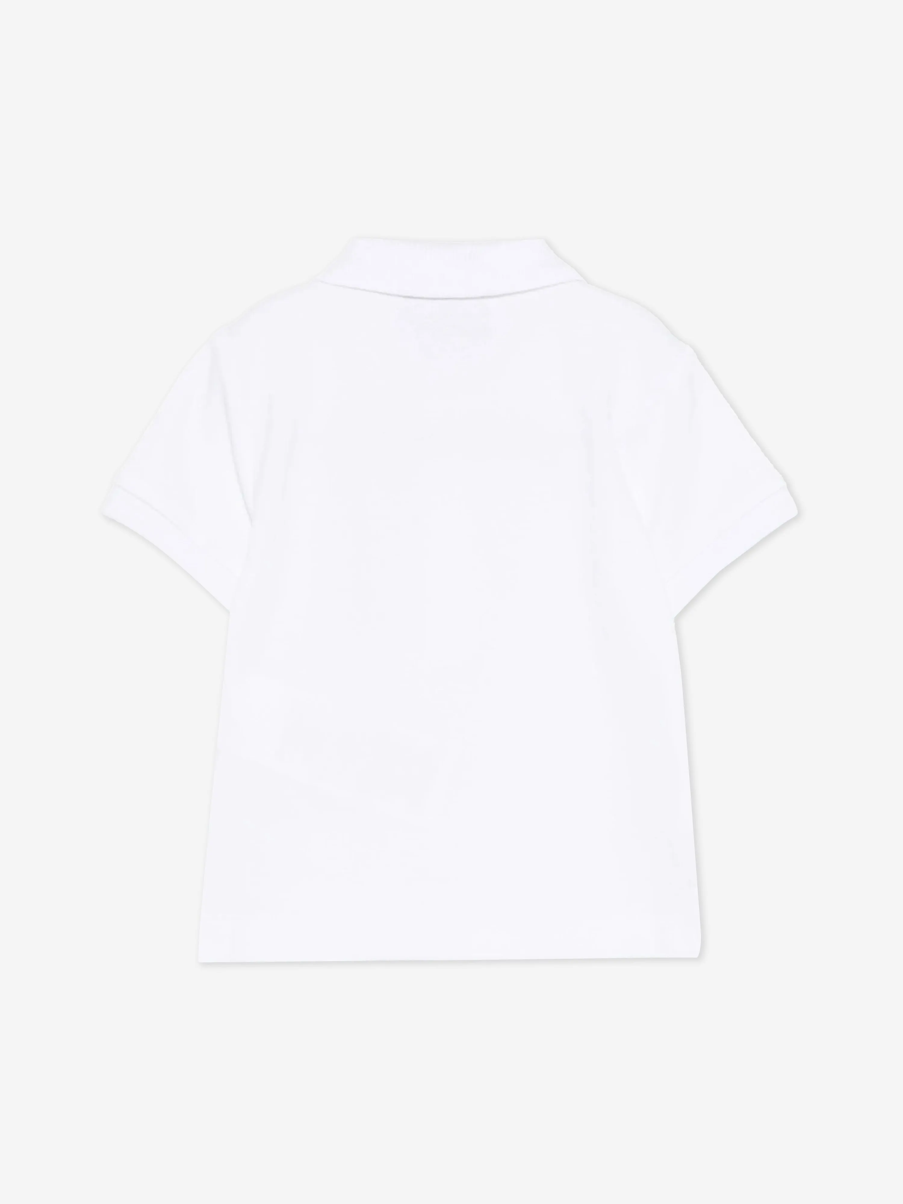 Baby Boys Teddy Bear Polo Shirt in White