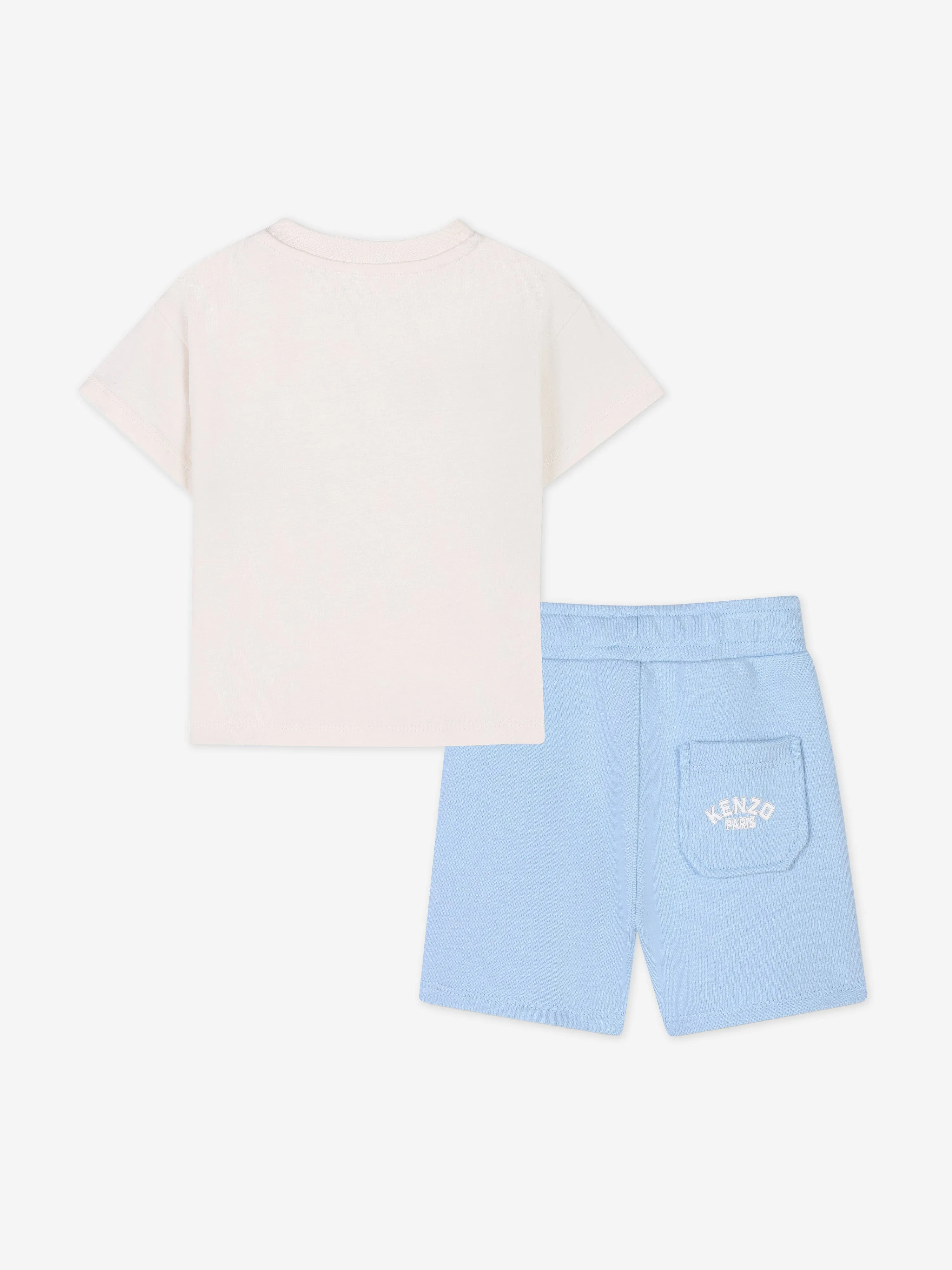 Baby Boys Tiger Short Set in Blue