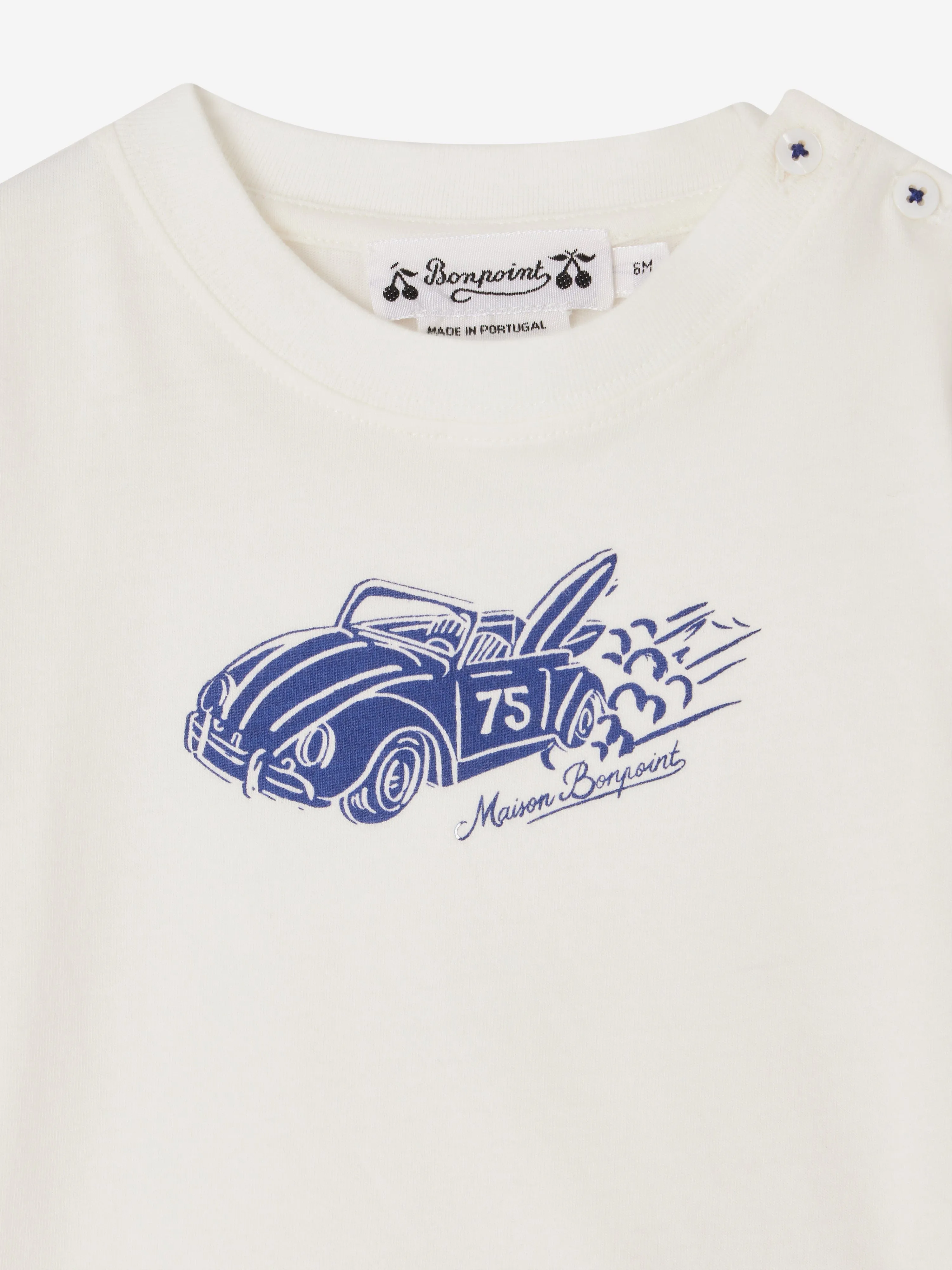 Baby Boys Tom T-Shirt in Ivory