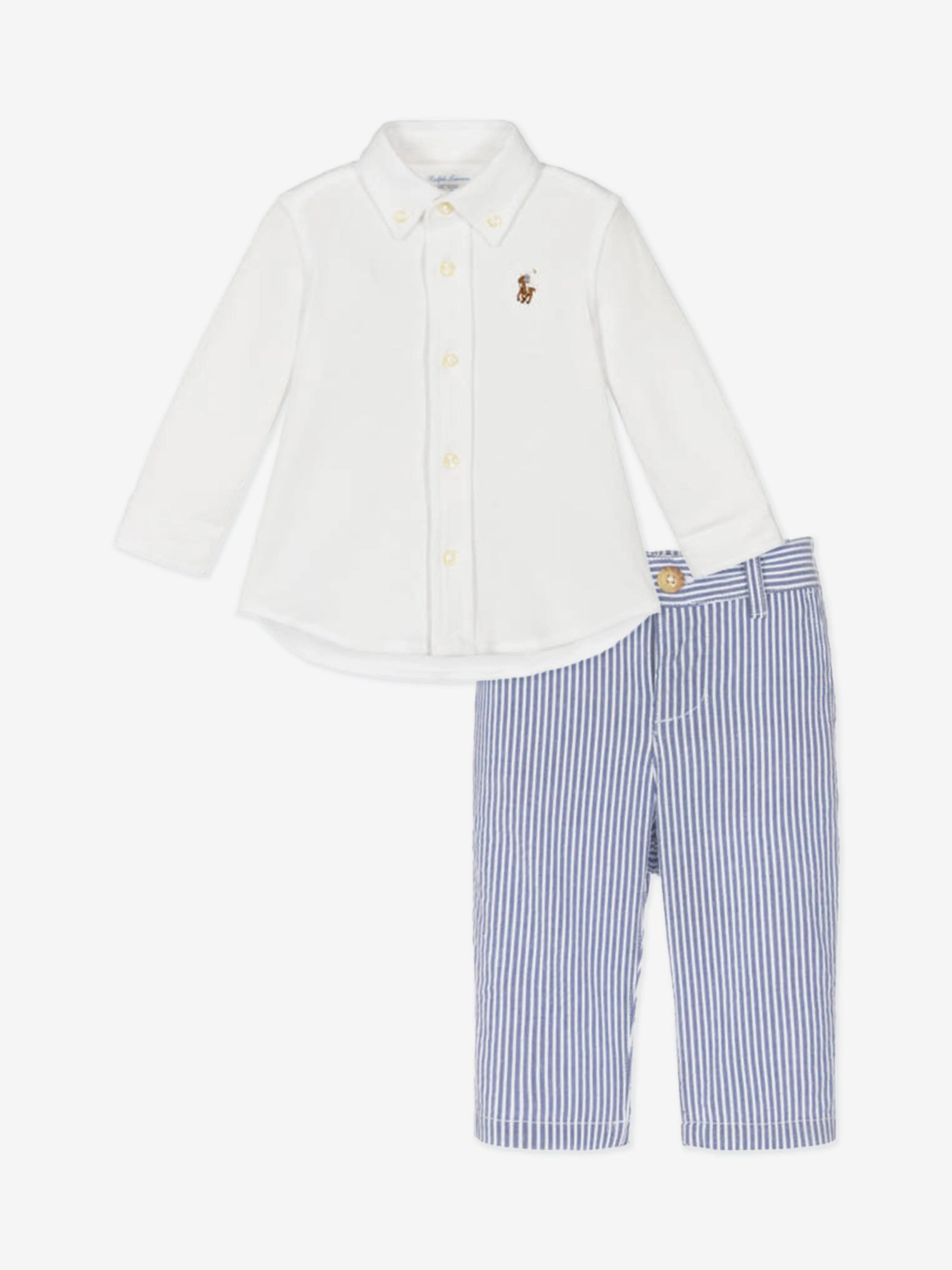 Baby Boys Trouser Set in Blue