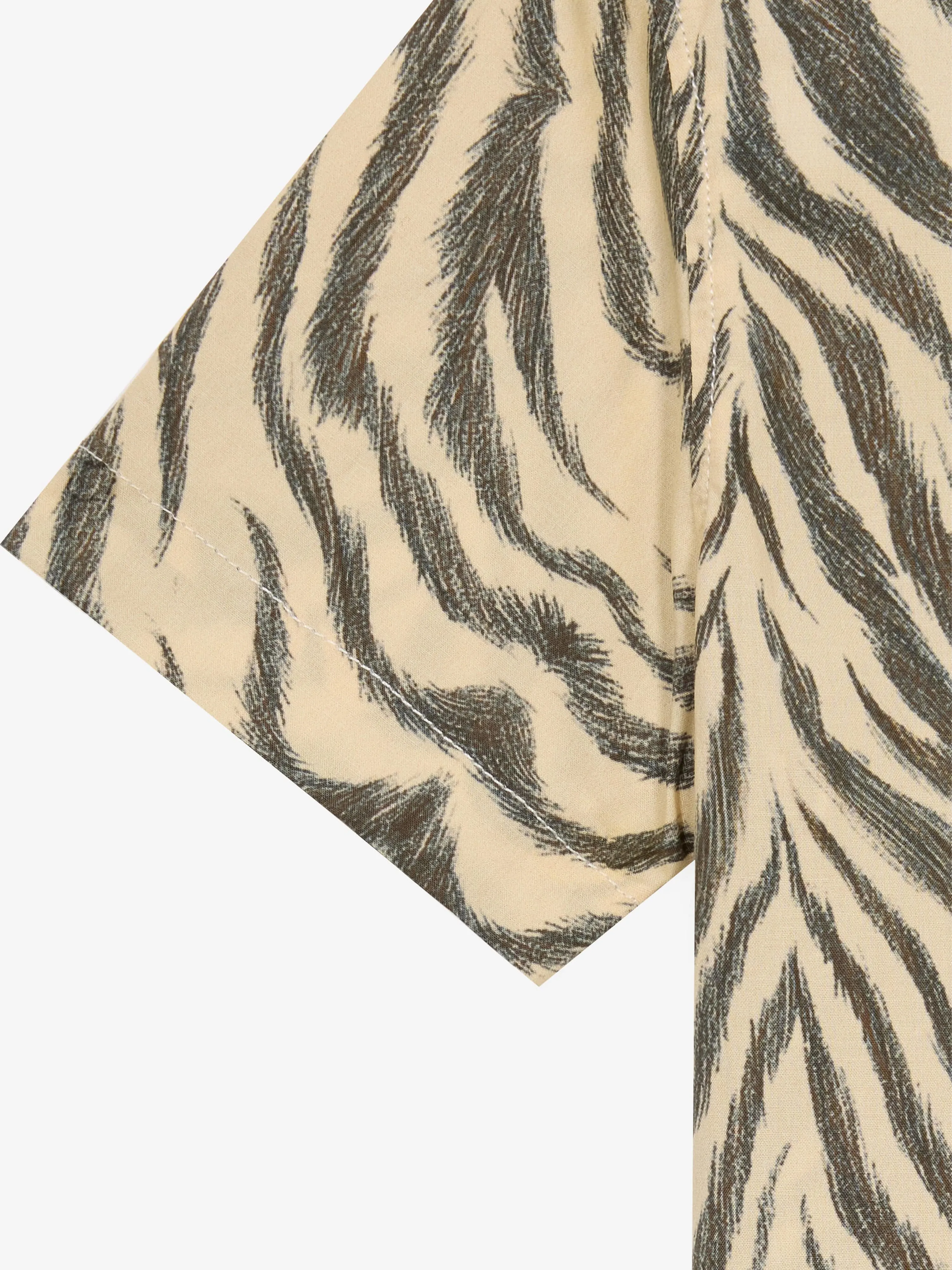 Baby Boys Zebra Print Shirt in Brown