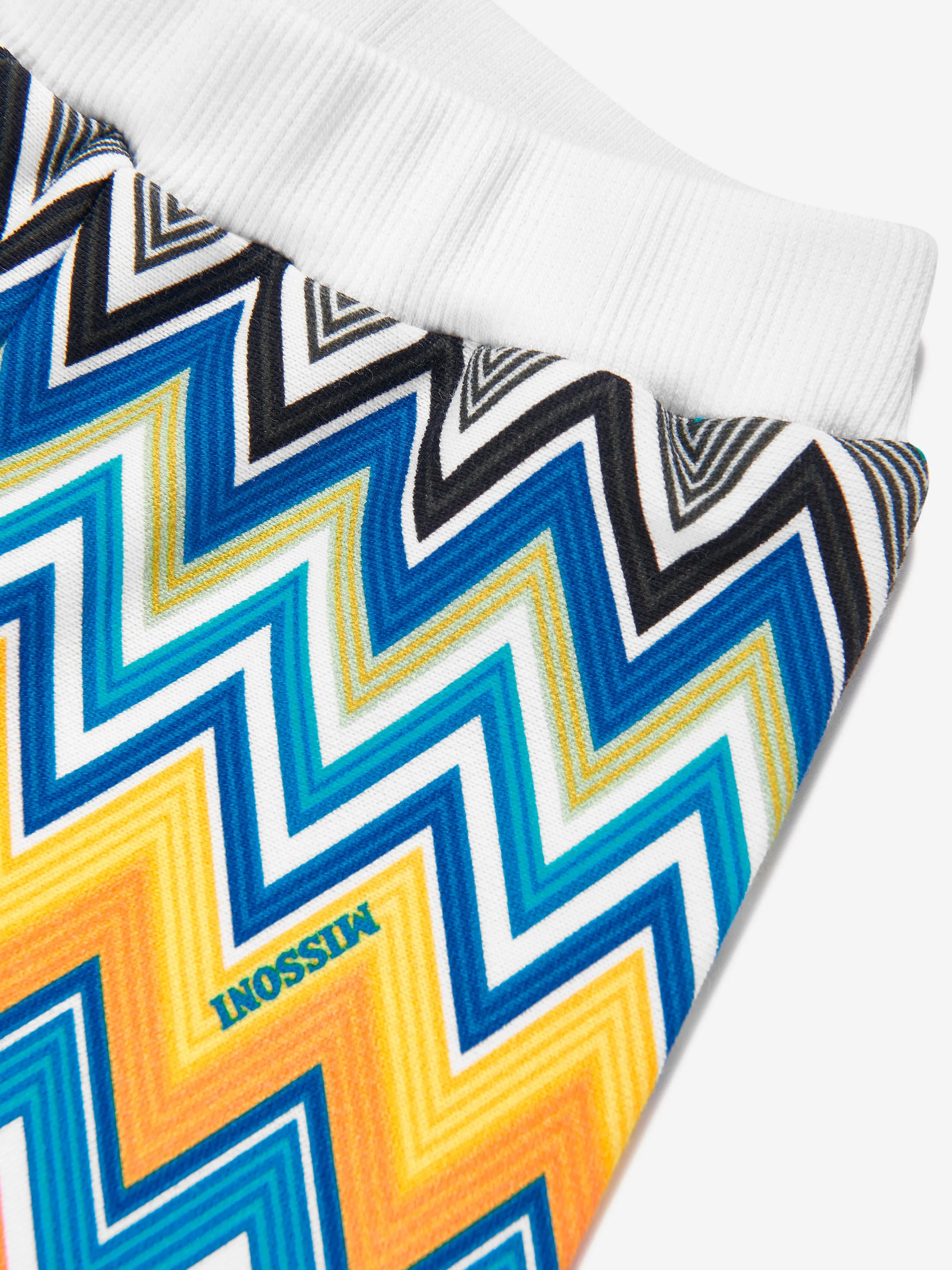 Baby Boys Zigzag Jersey Shorts in Blue