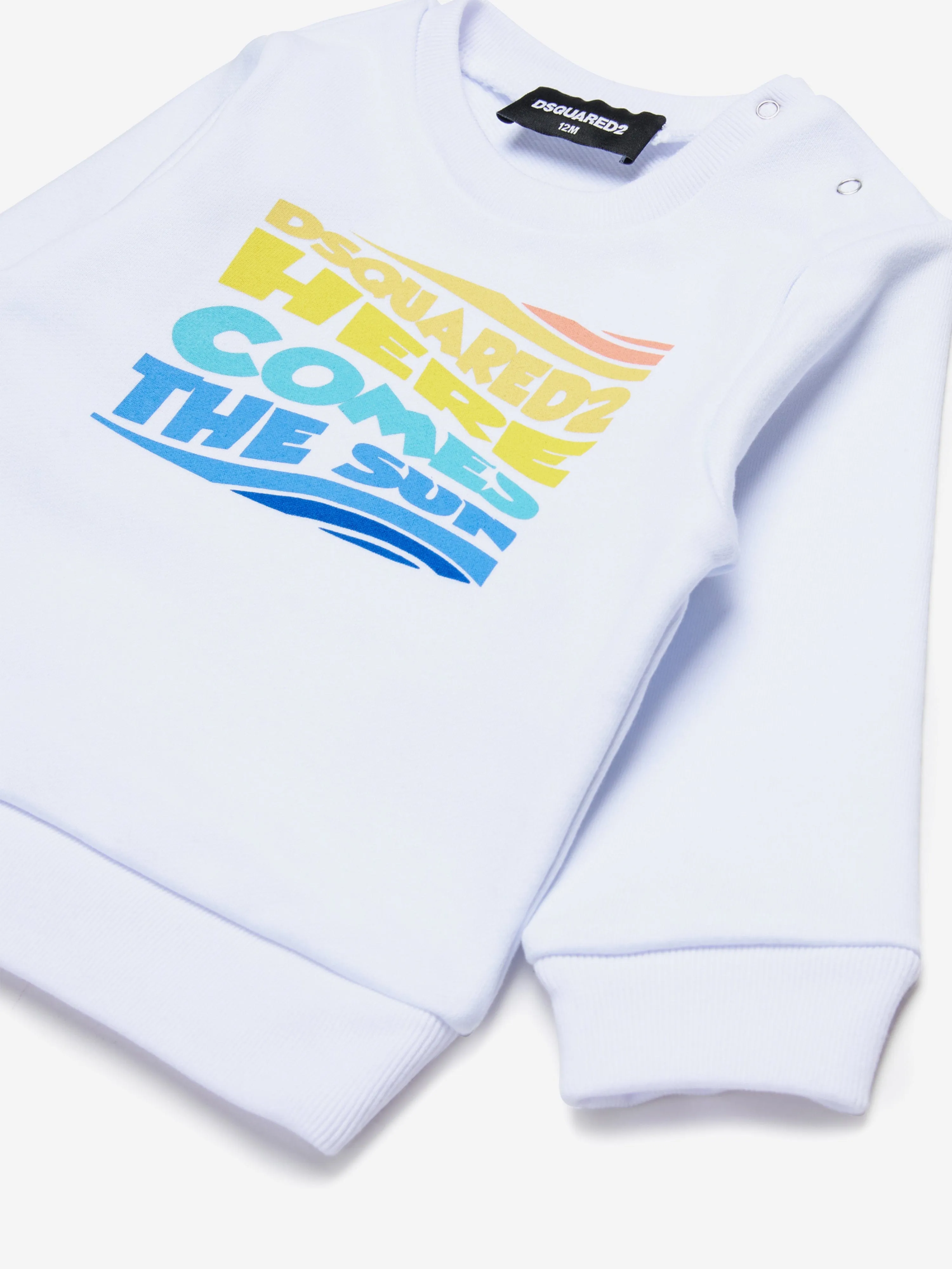 Baby Here Comes The Sun Sweatshirt in White